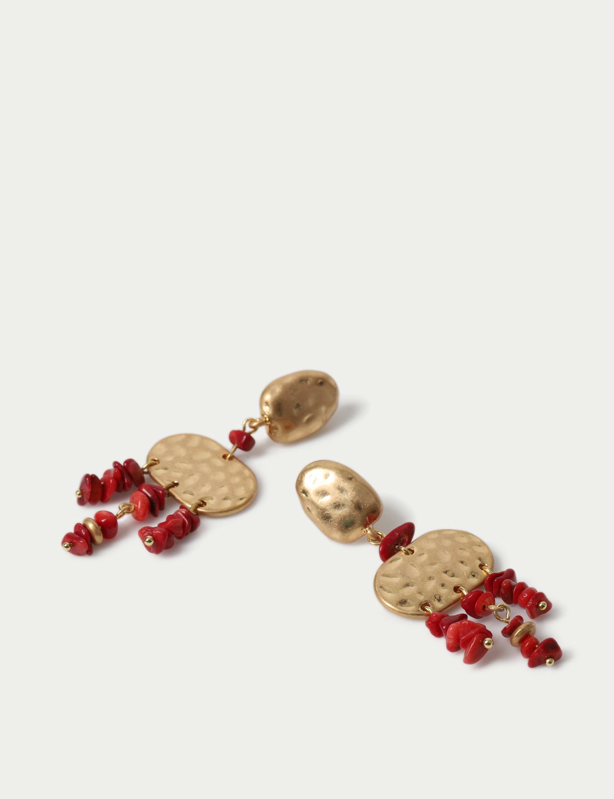 Textured Chipping Drop Earrings 2 of 2