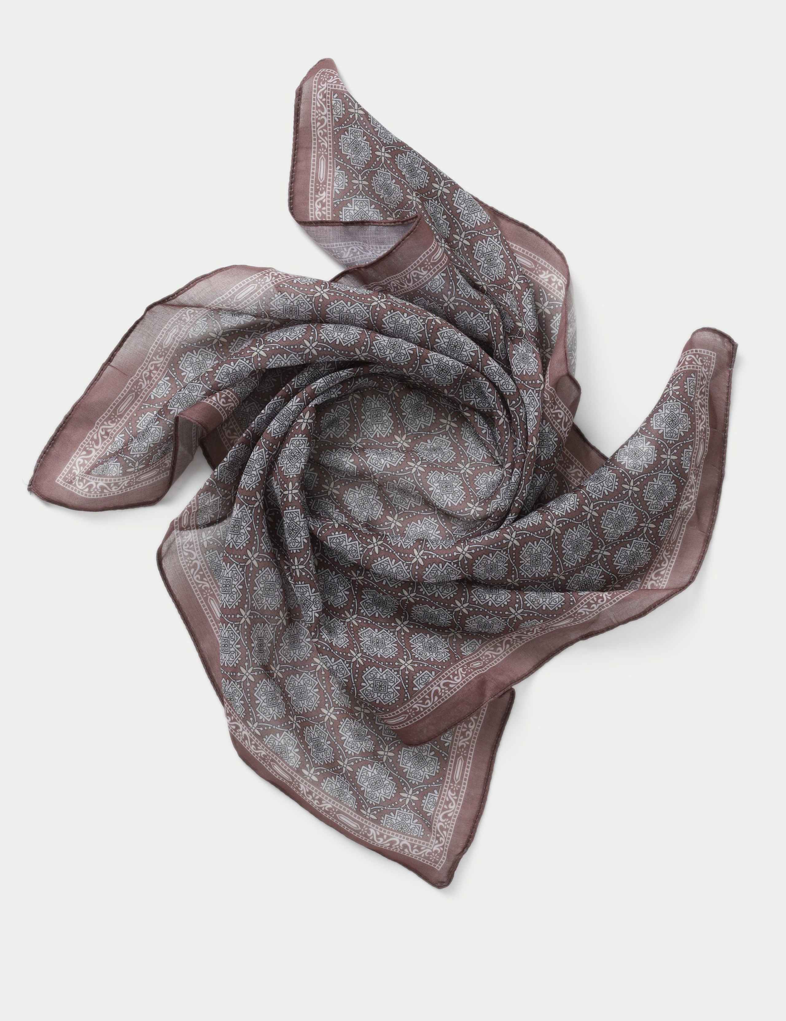 Brown Multi Print Scarf 2 of 3