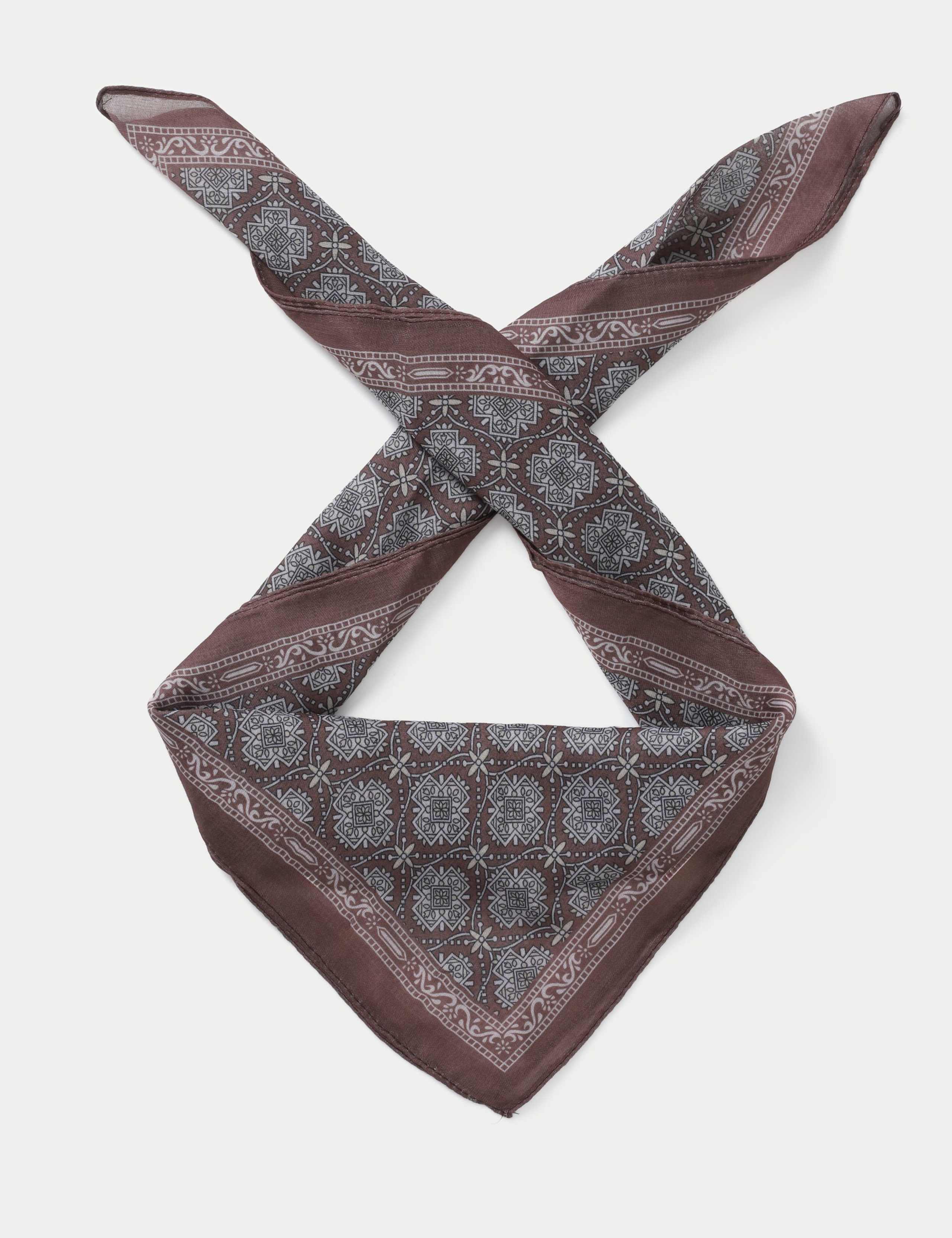 Brown Multi Print Scarf 3 of 3