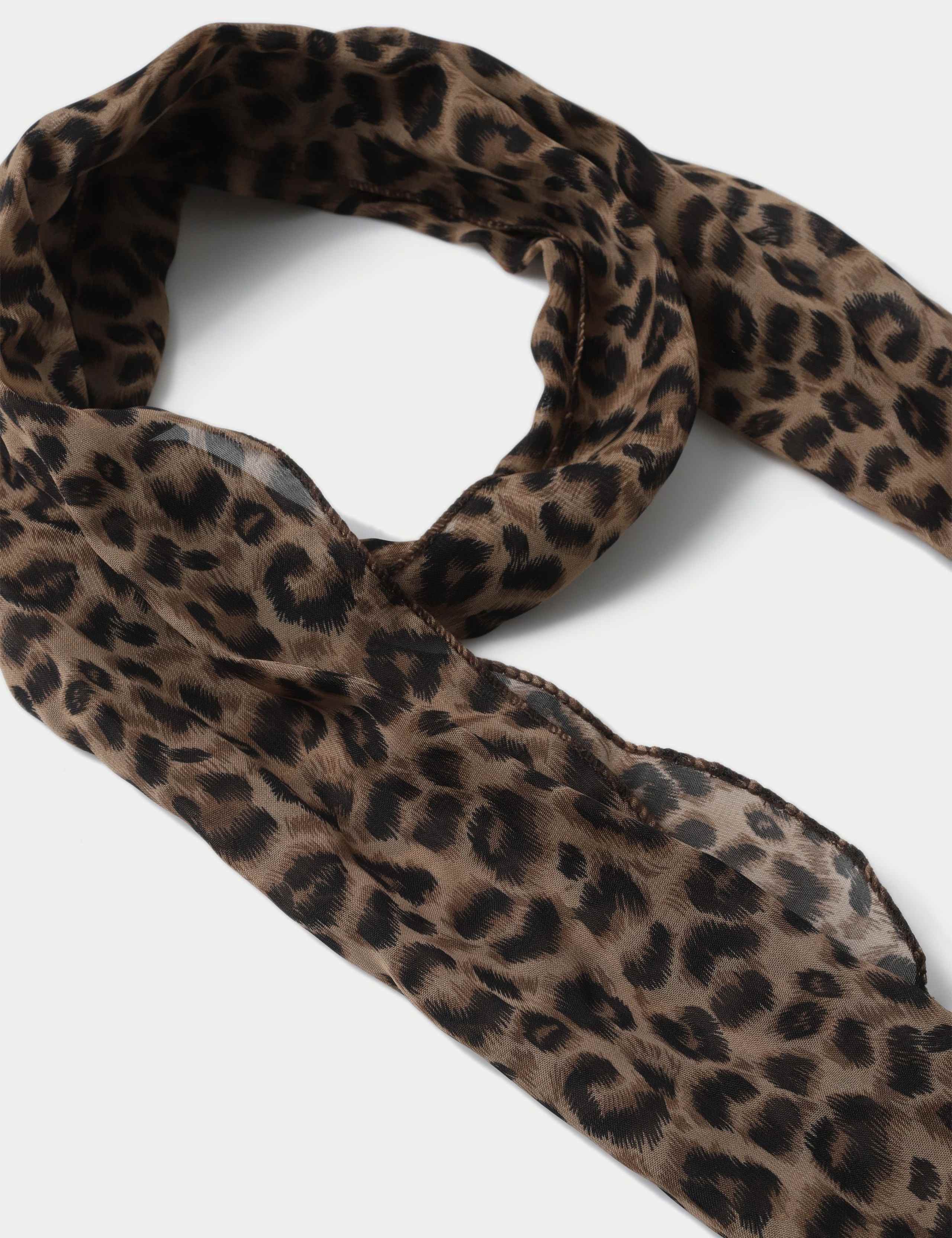 TP Leopard Skinny Scarf 2 of 2