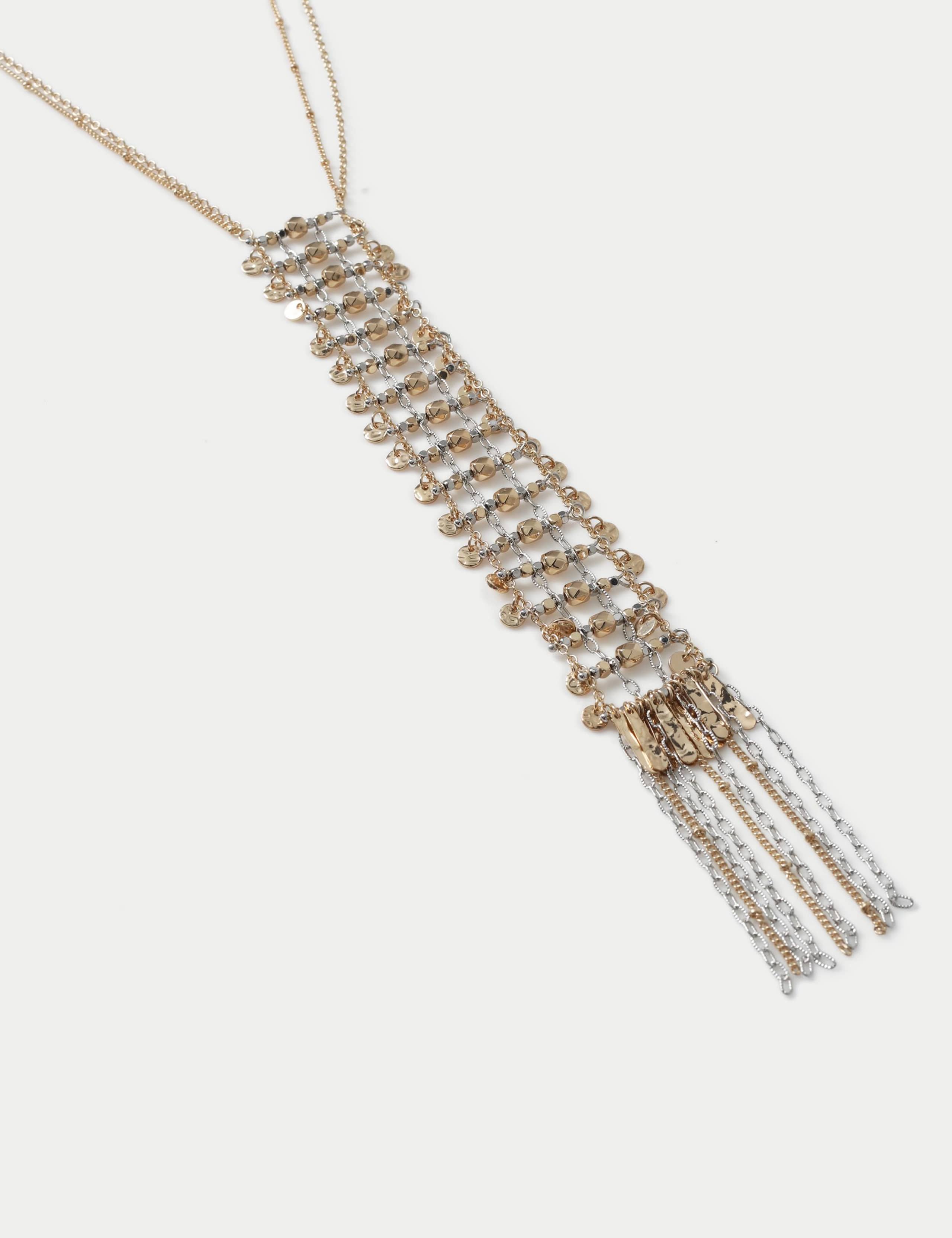 Mixed Metal Ladder Necklace 2 of 2