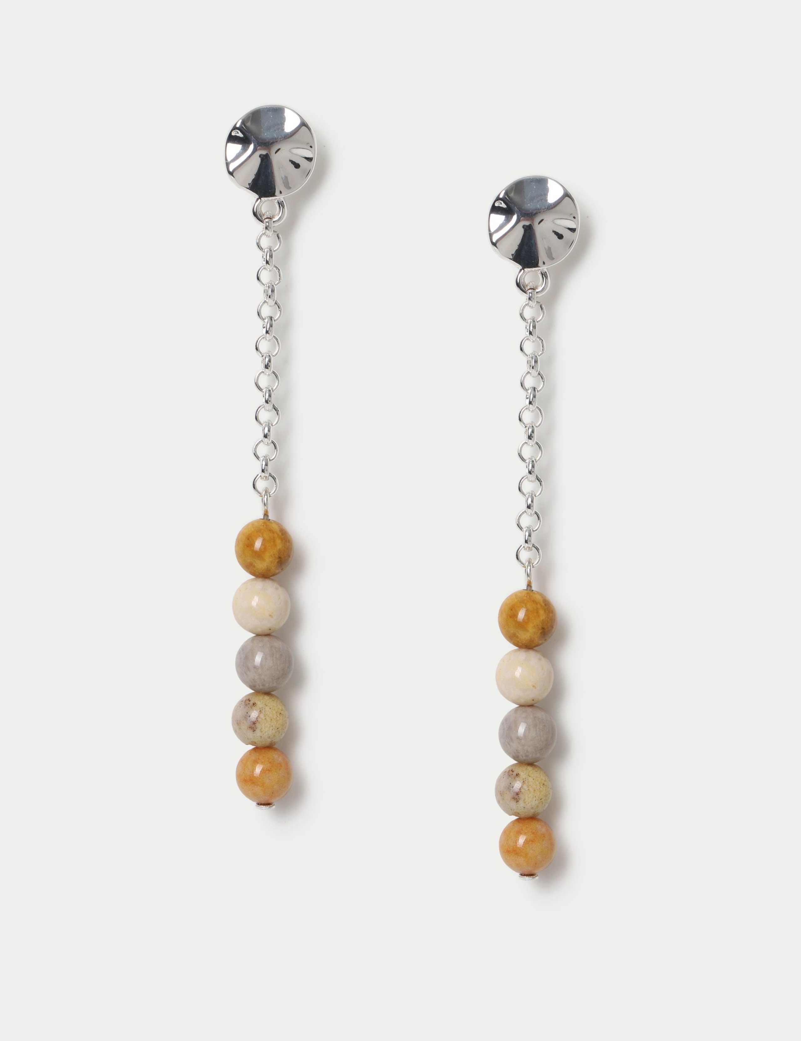 Natural Stone Drop Earrings 1 of 2