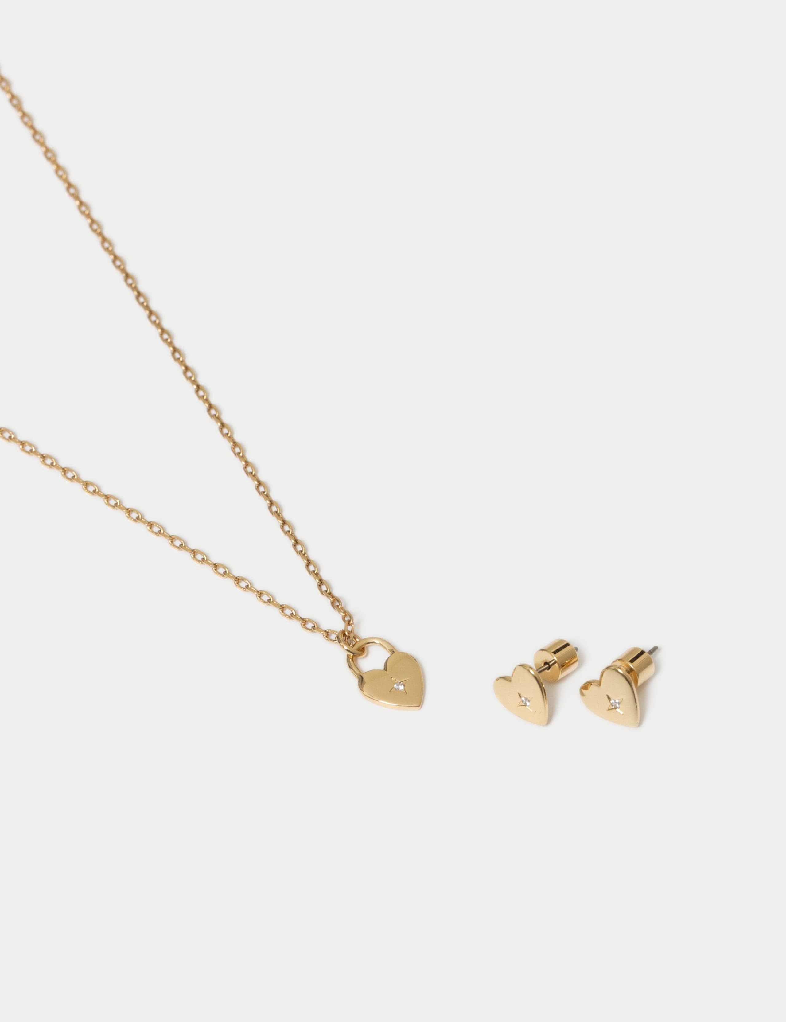 14ct Gold Plated Necklace and Earrings 2 of 2