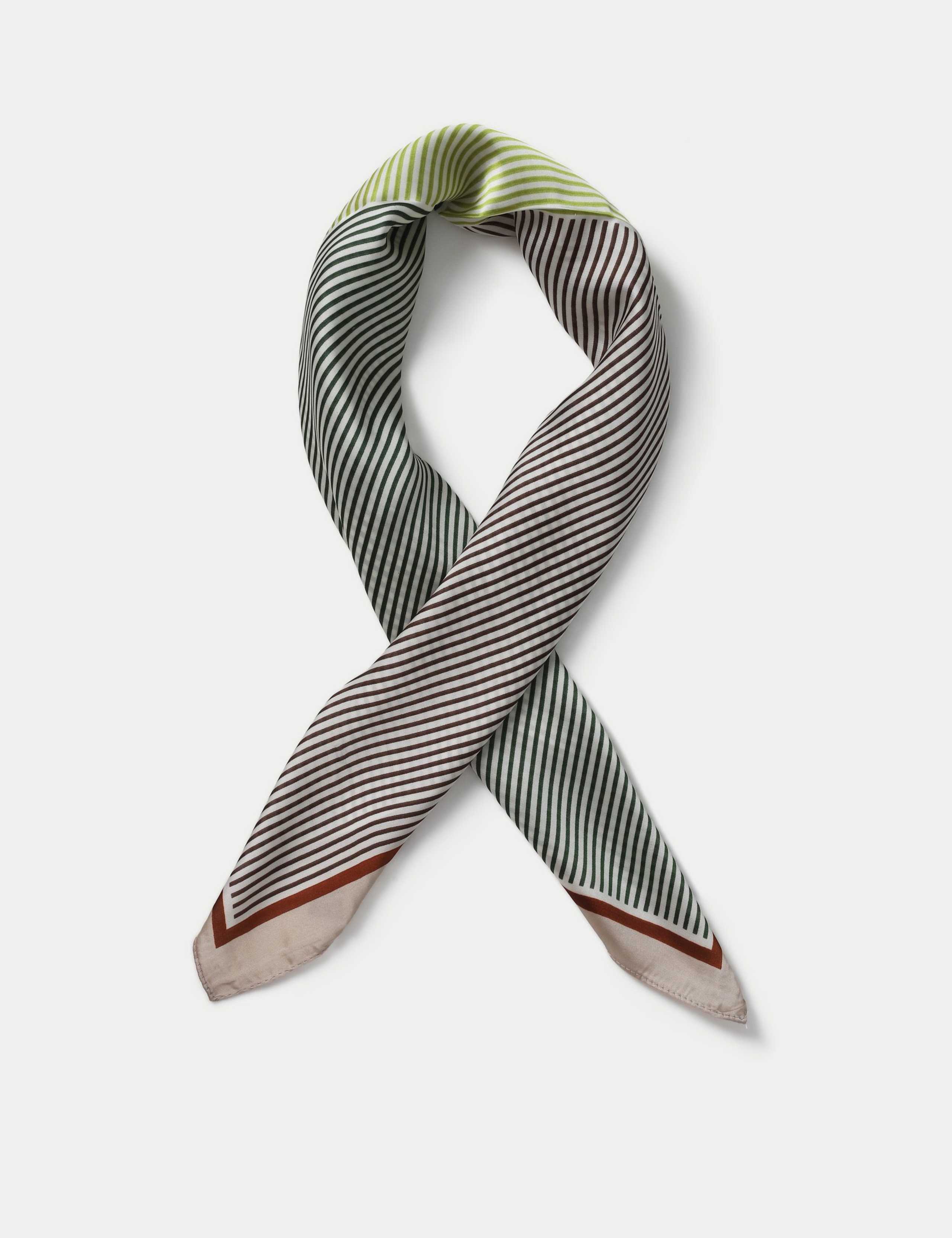 TP Lime Stripe Scarf 1 of 2