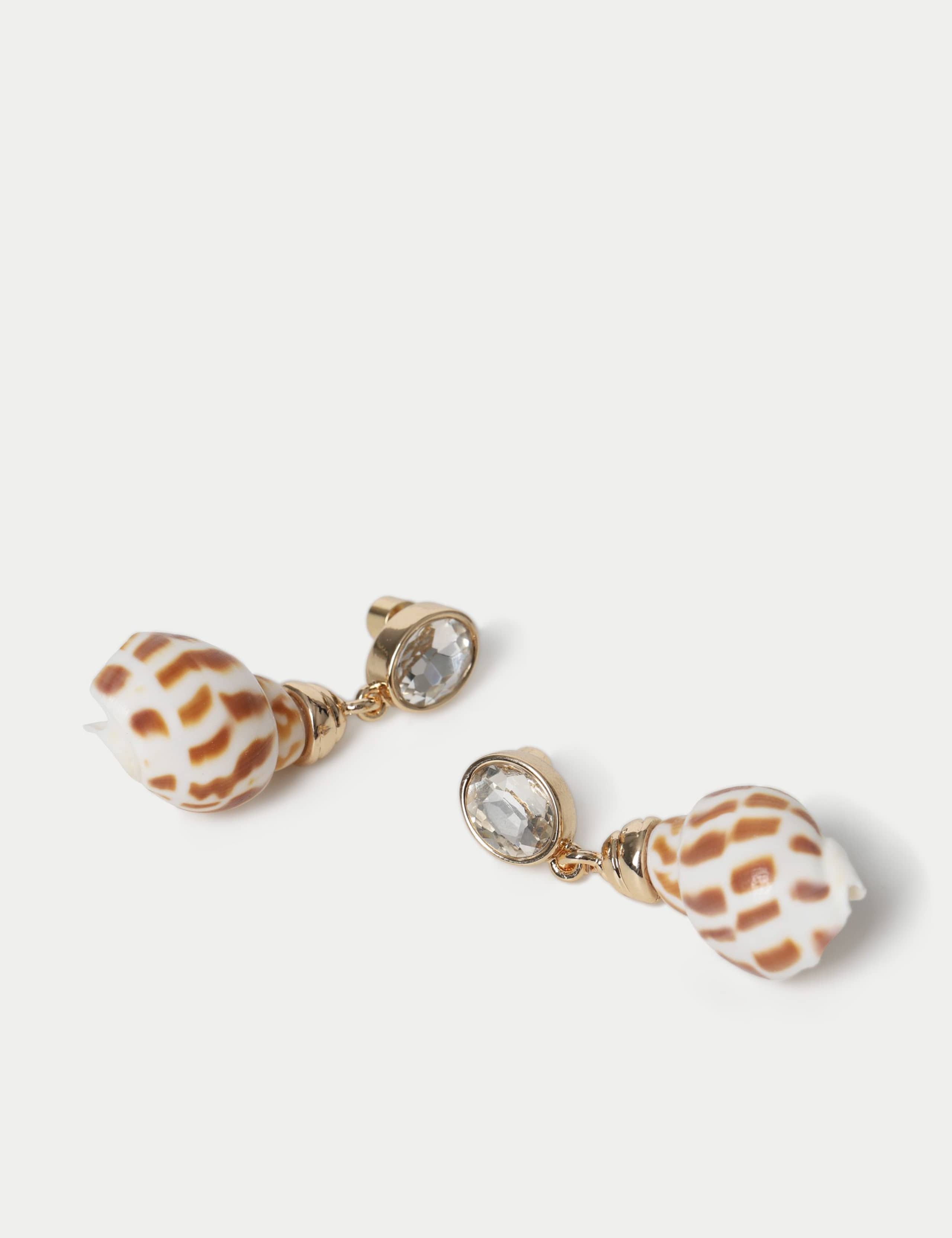 Conch Shell Drop Earrings 2 of 2