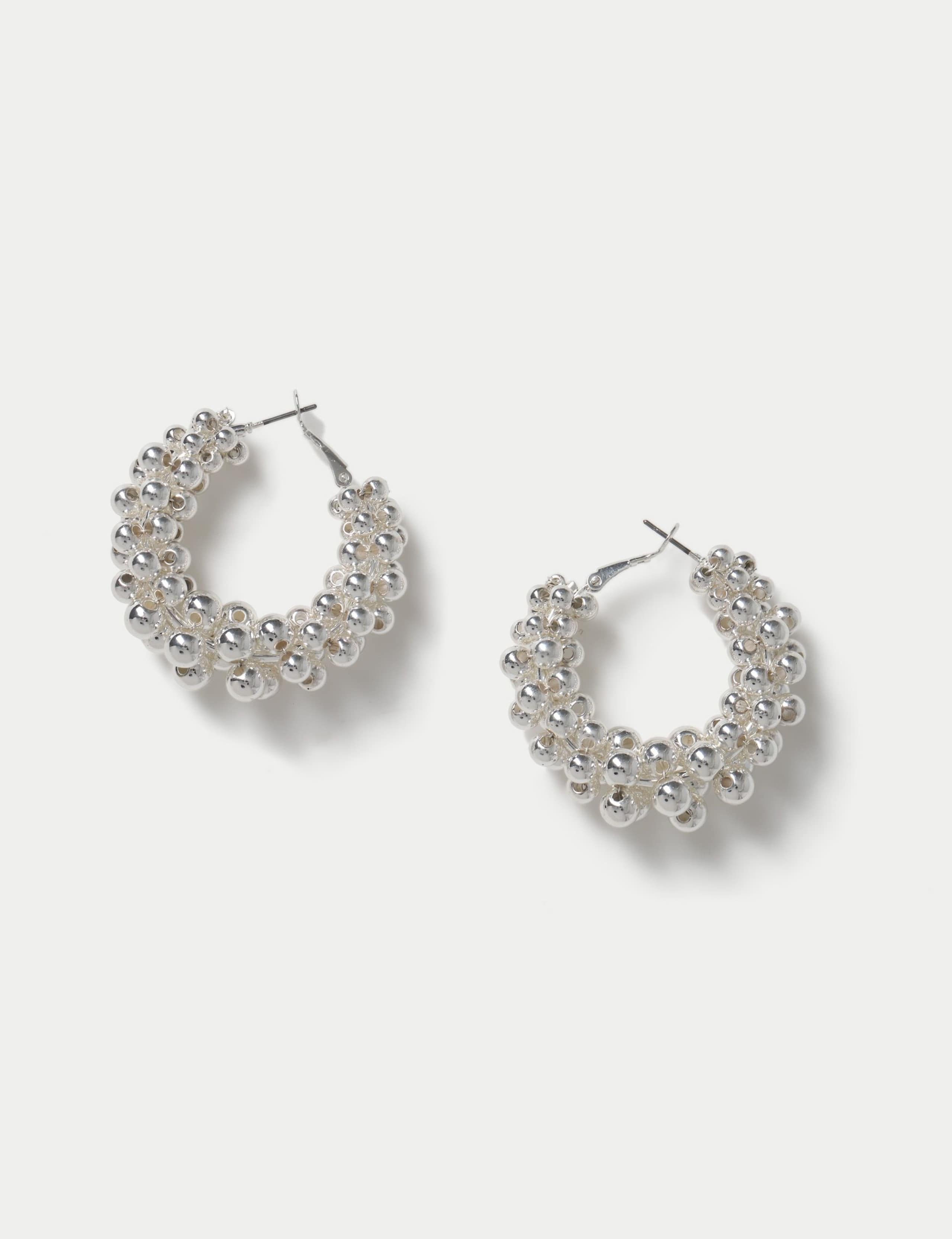 Bobble Chunky Hoop Earrings 1 of 2