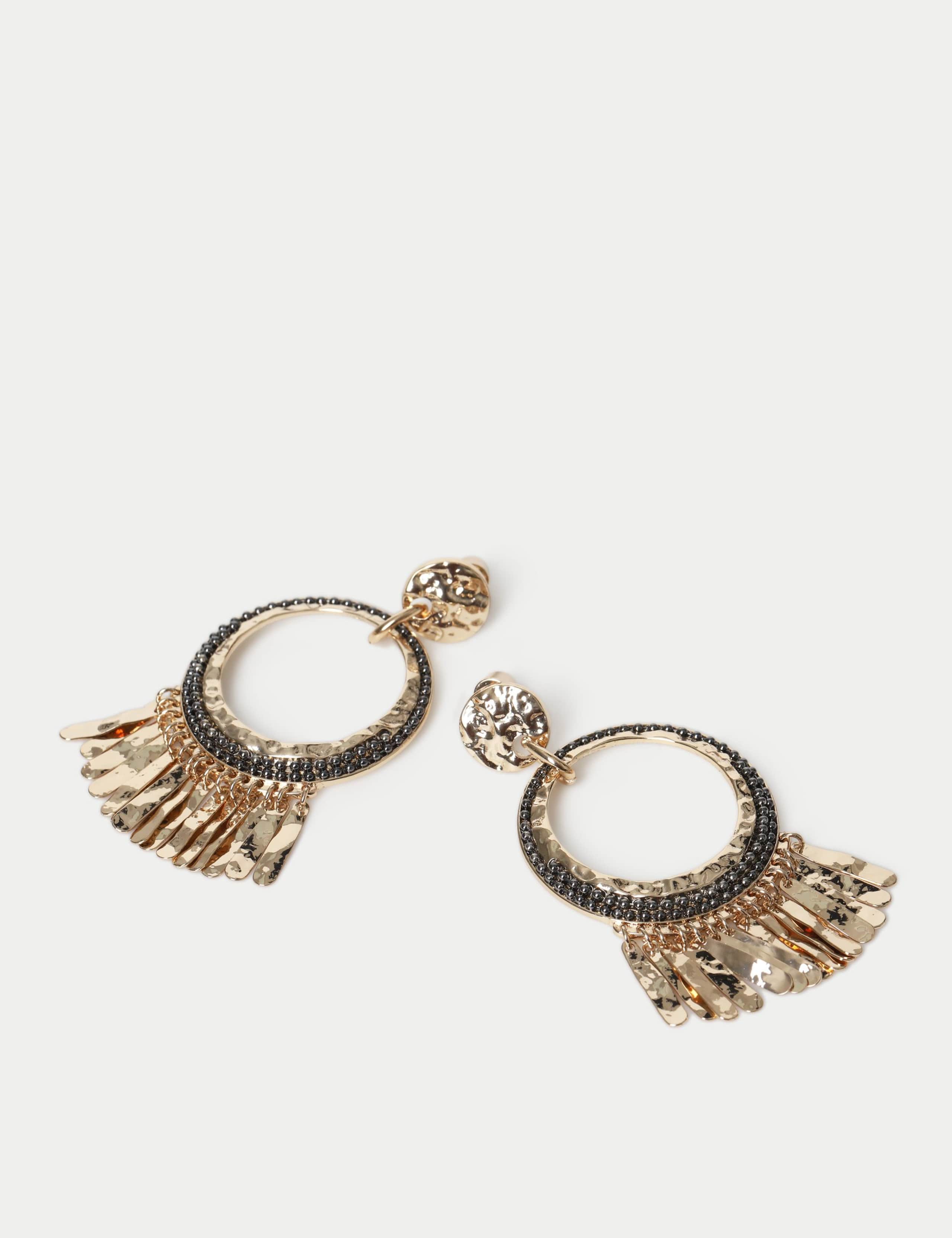 Open Drop Tassel Earrings 2 of 2