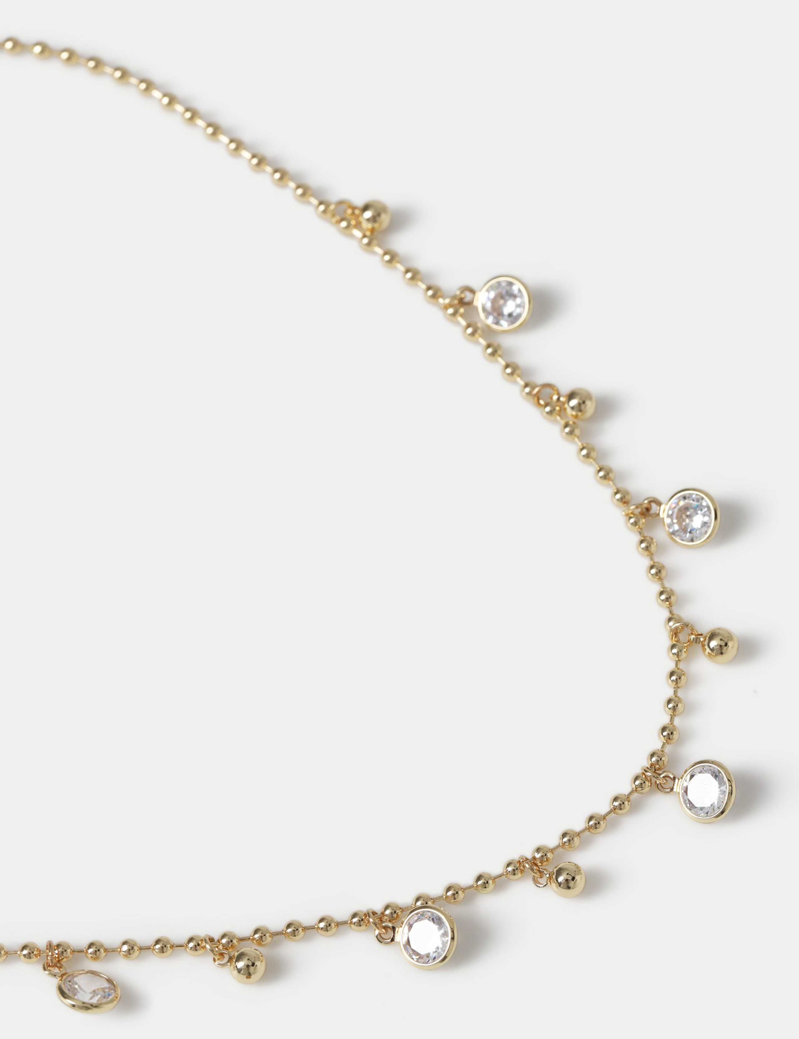 14ct Gold Plated Decal Droplet Necklace 2 of 2