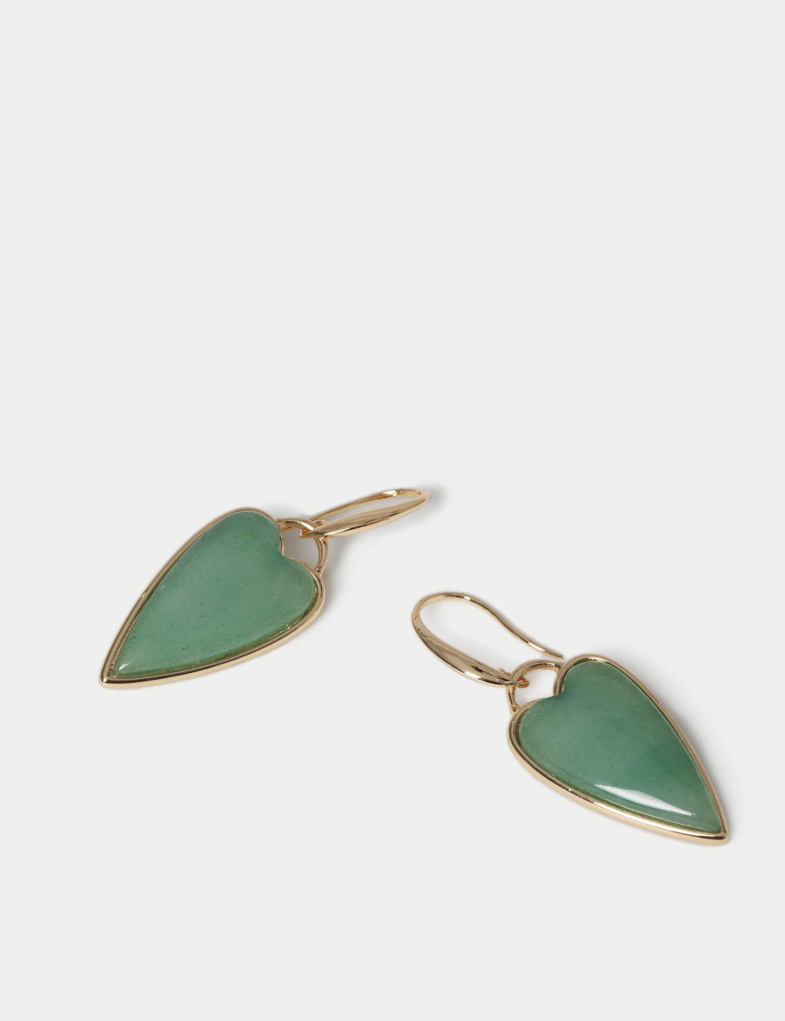 Natural Stone Fish Hook Earrings 2 of 2