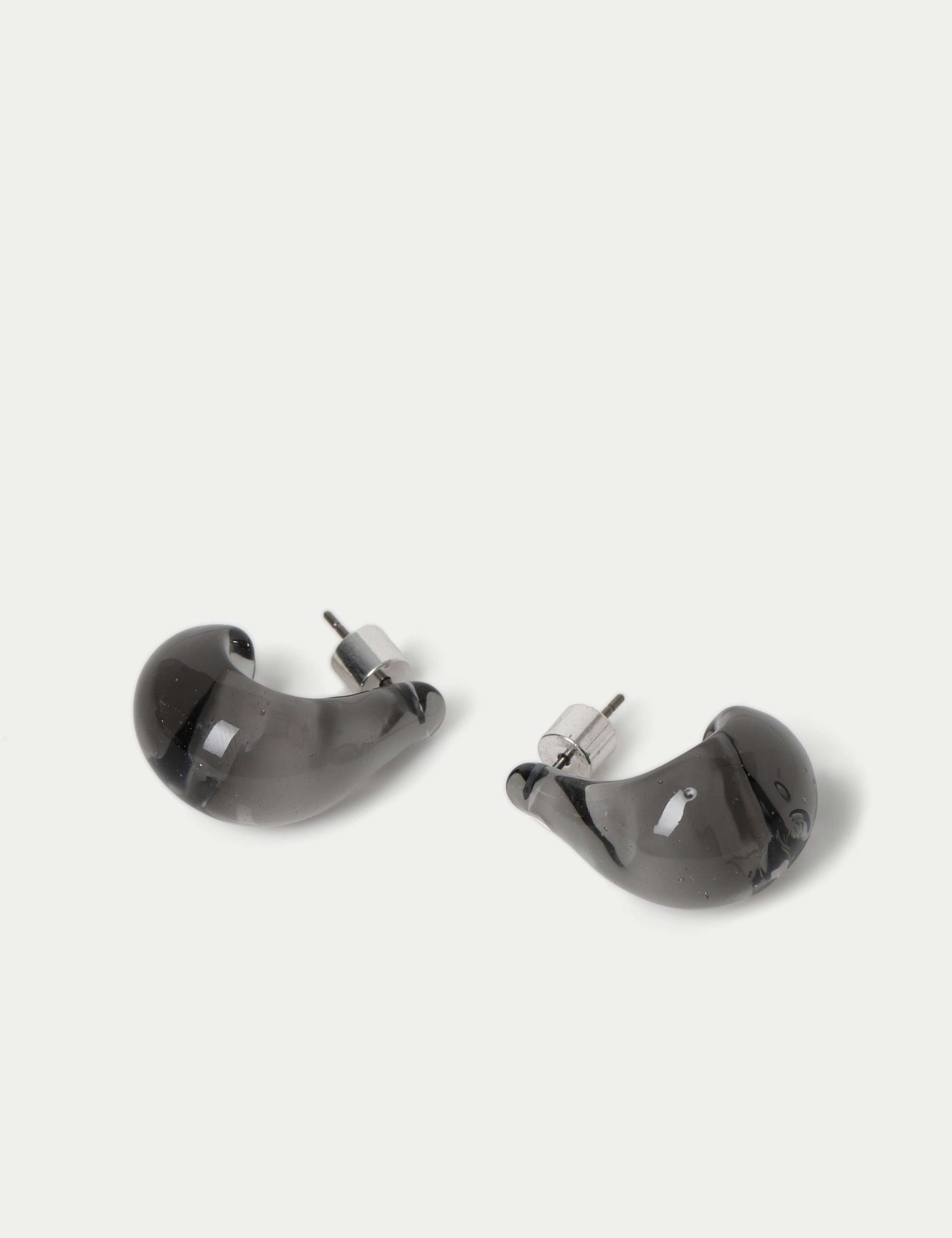 Glass Hoop Earrings 2 of 3