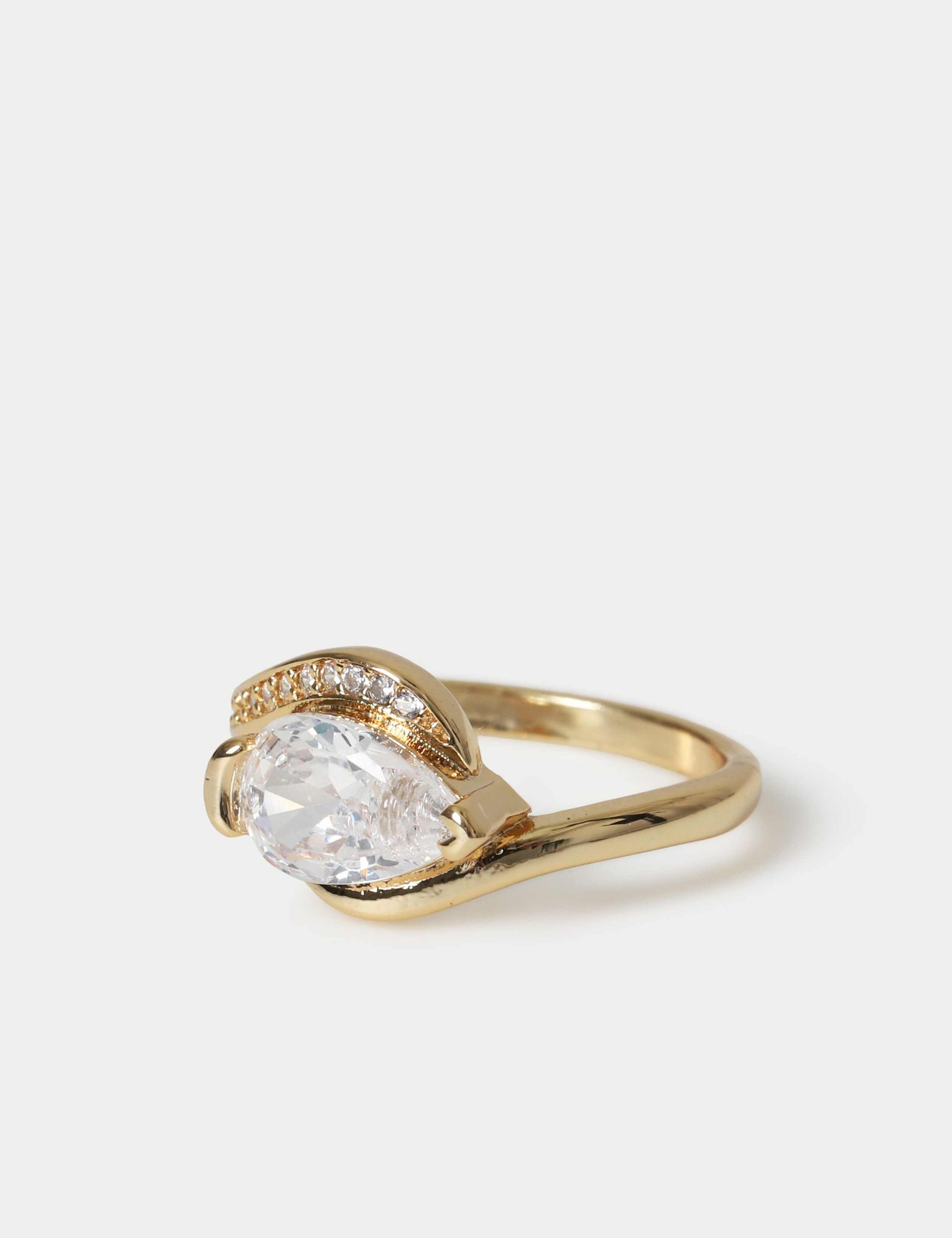 14ct Gold Plated Pinky Ring 2 of 2