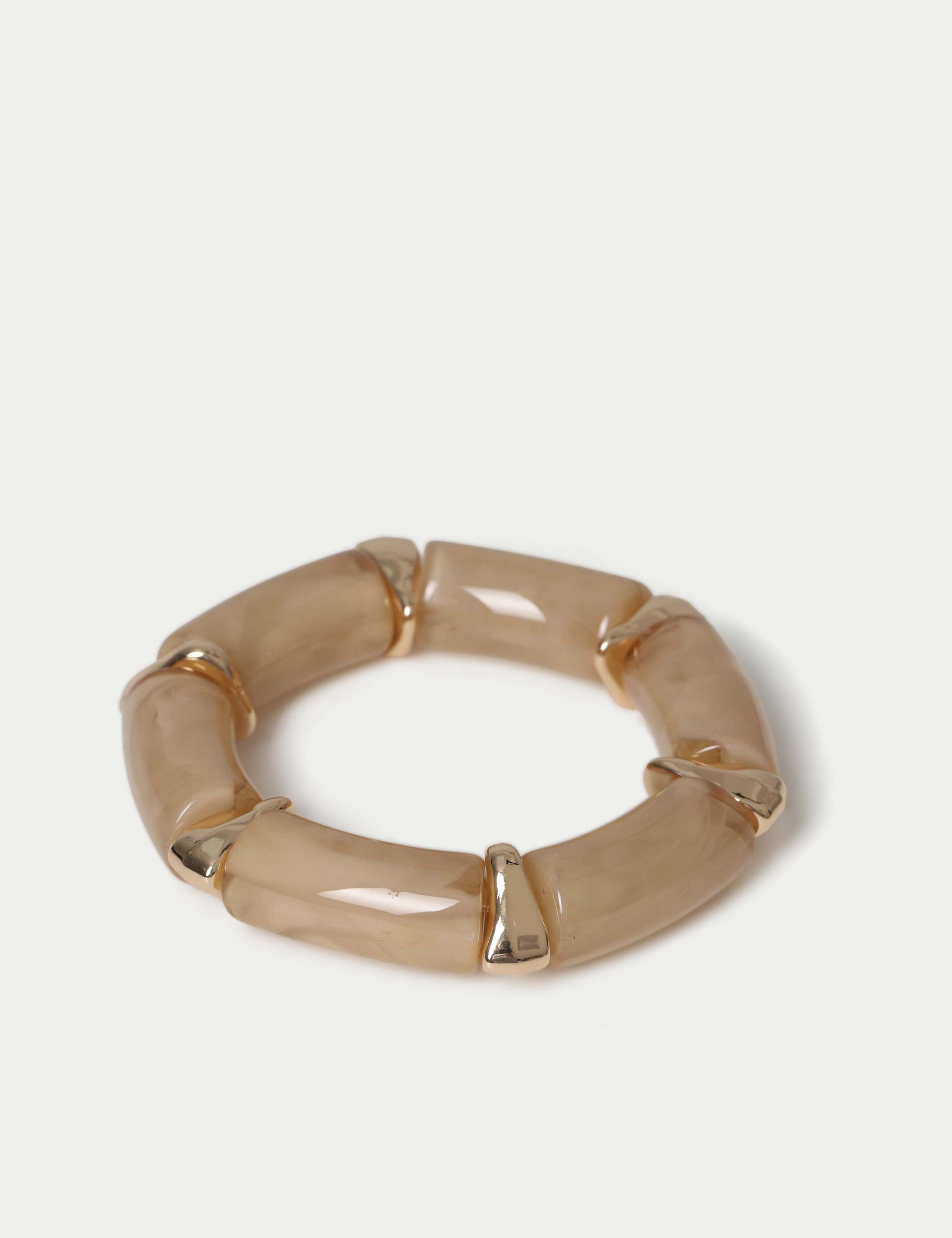 Resin Hexagon Stretch Bracelet 2 of 2