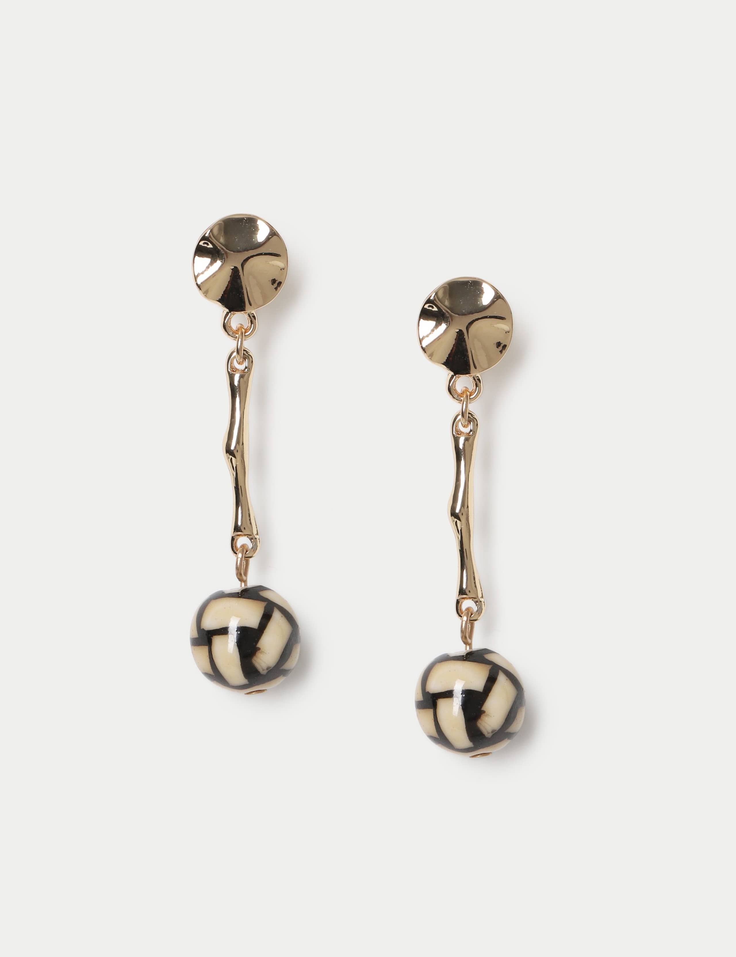 Sphere Ceramic Stick Drop Earrings 1 of 2