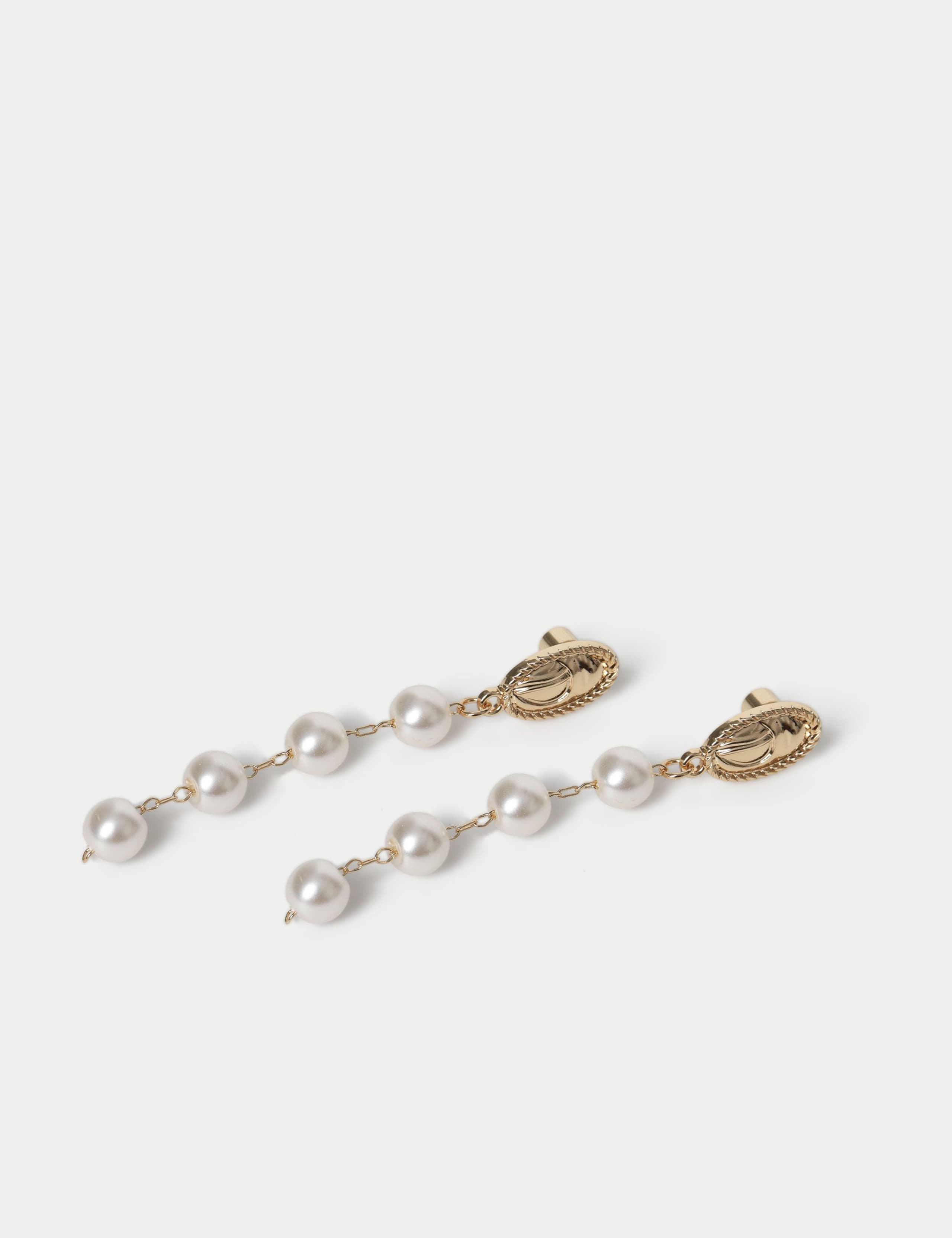 Glass Pearl Delicate Earrings 2 of 2