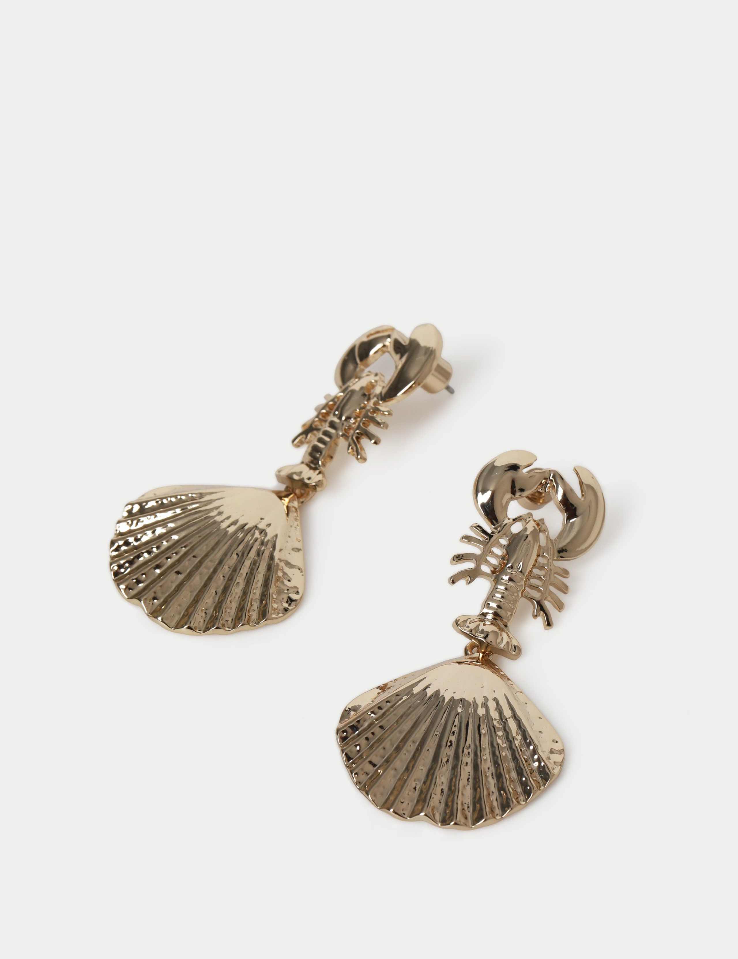 Lobster Shell Drop Earrings 2 of 2