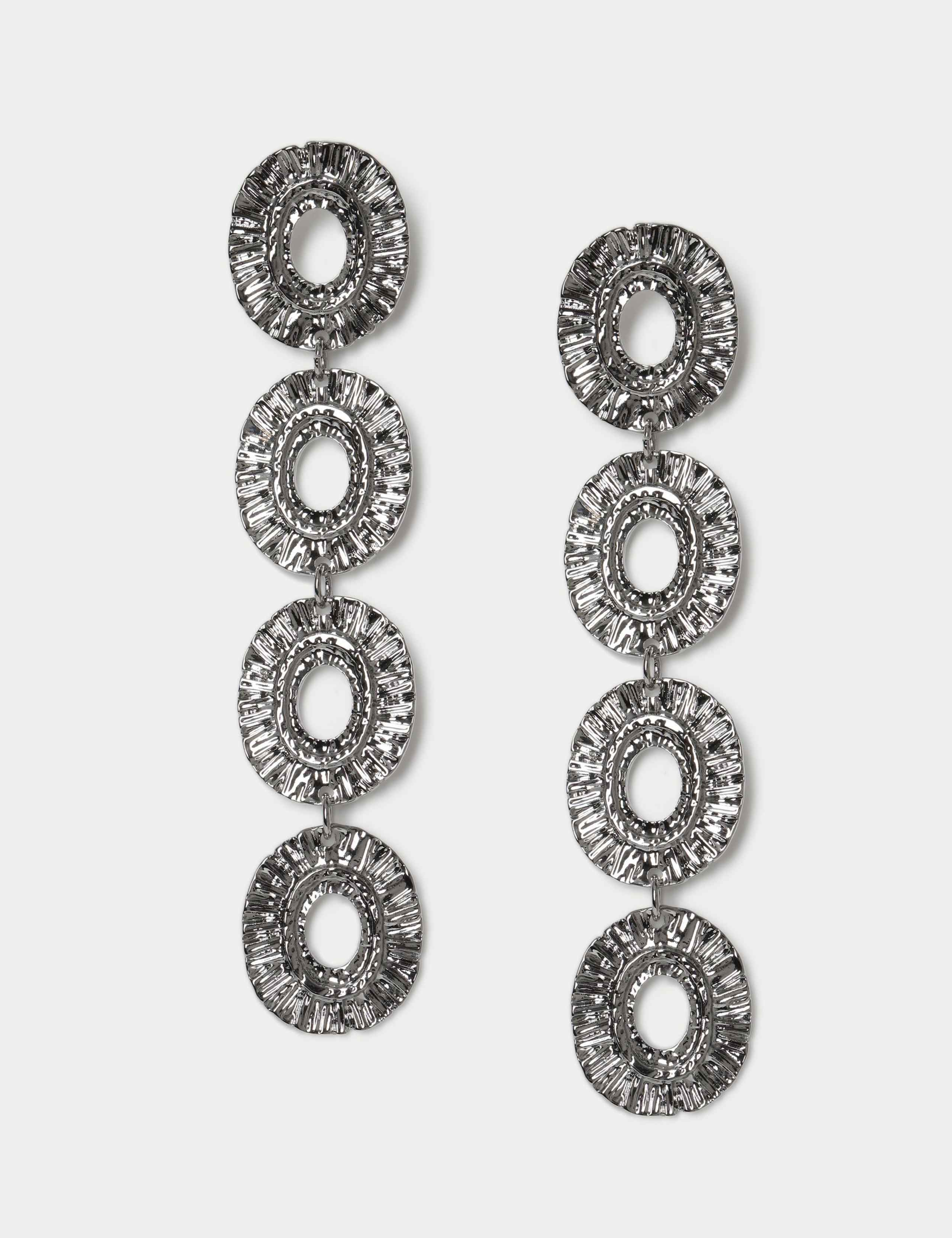 Circle Link Drop Earrings 1 of 2