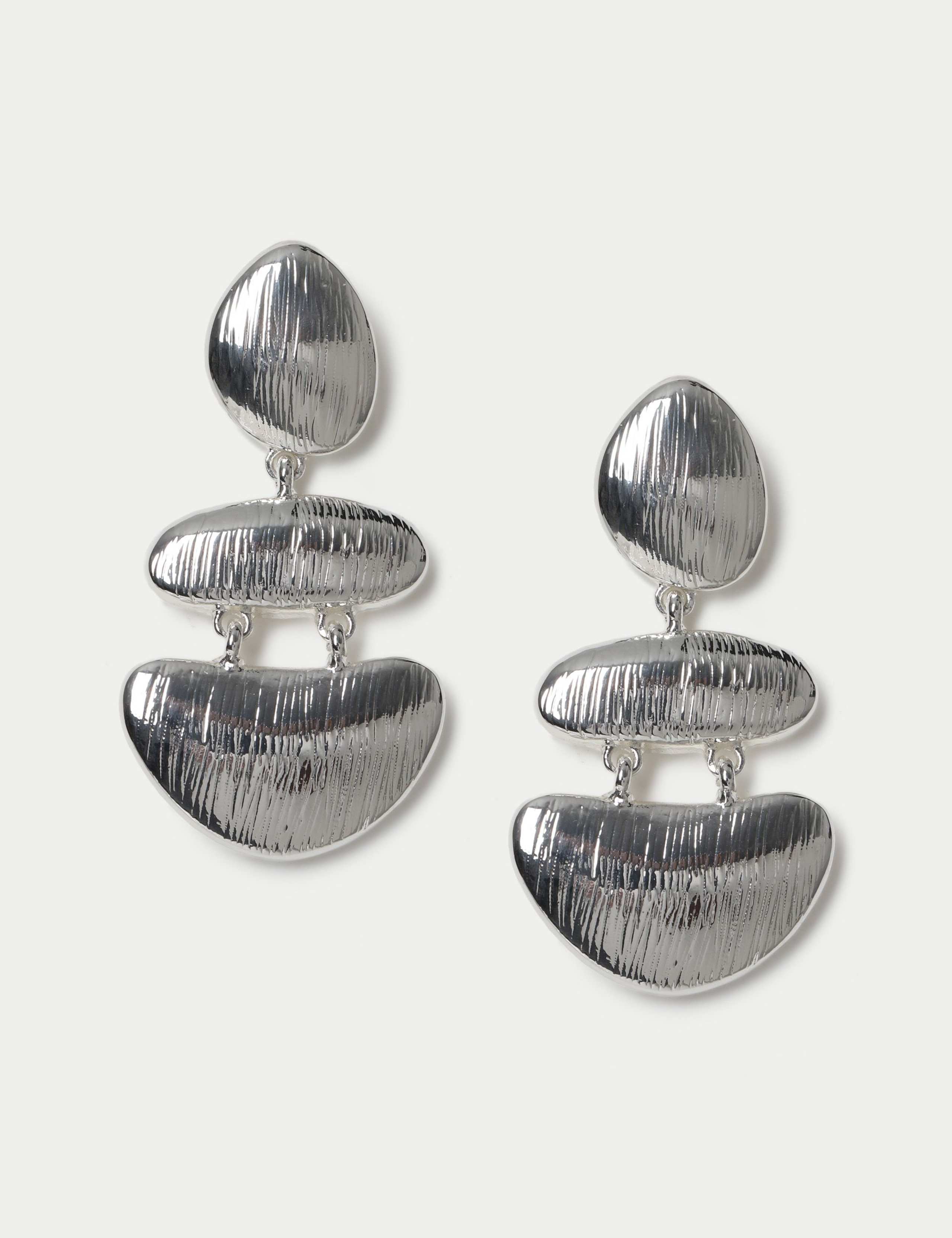 Irregular Link Drop Earrings 1 of 2