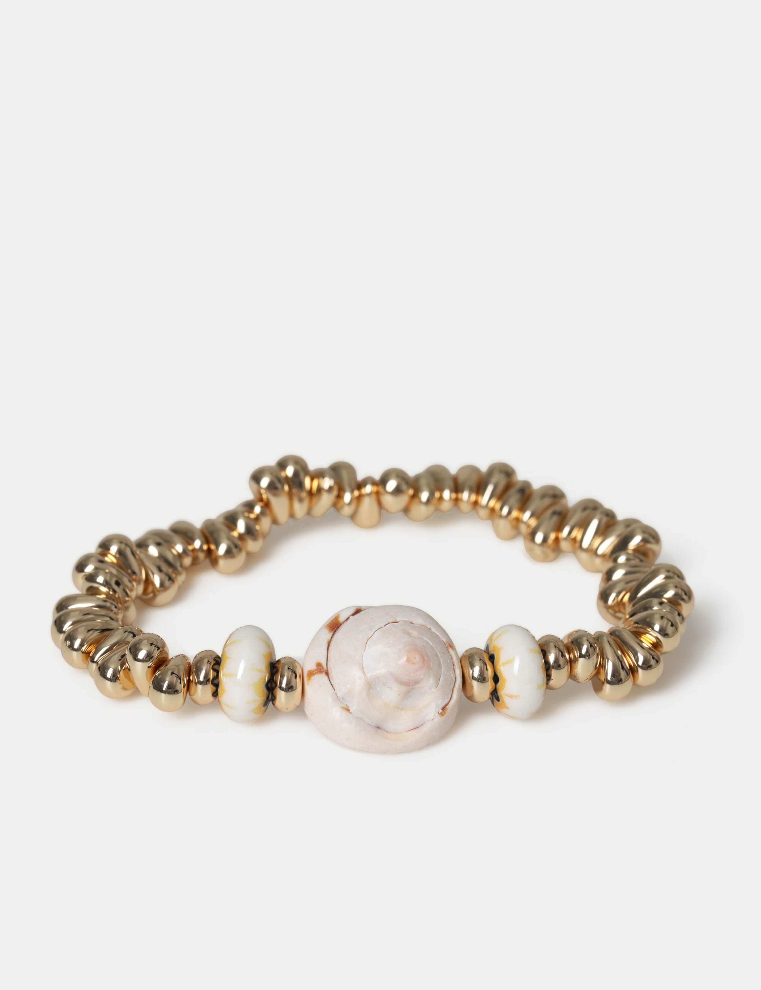 Conch Shell Nugget Stretch Bracelet 2 of 2