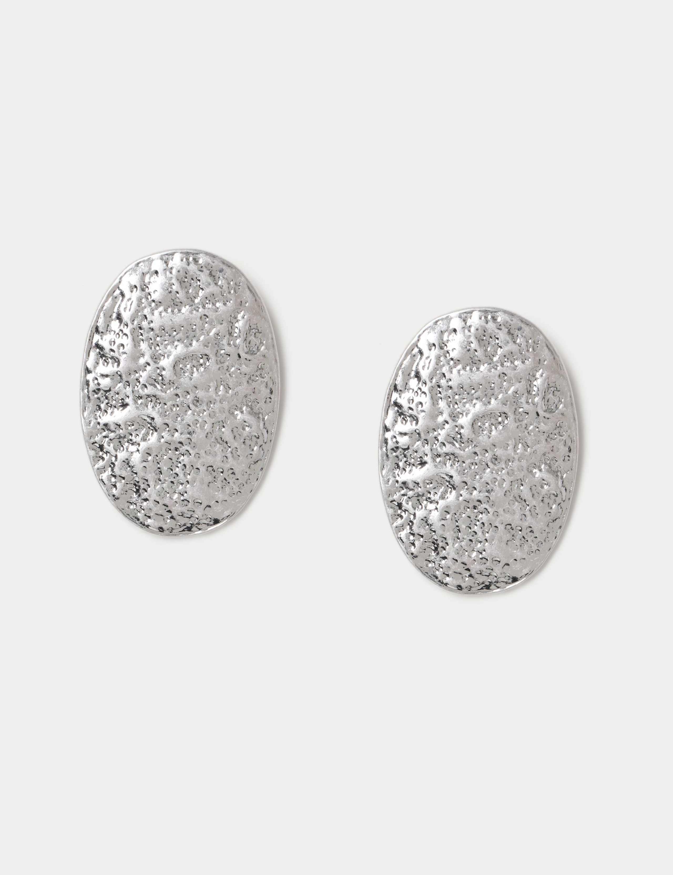 Oversized Textured Stud Earrings 1 of 2