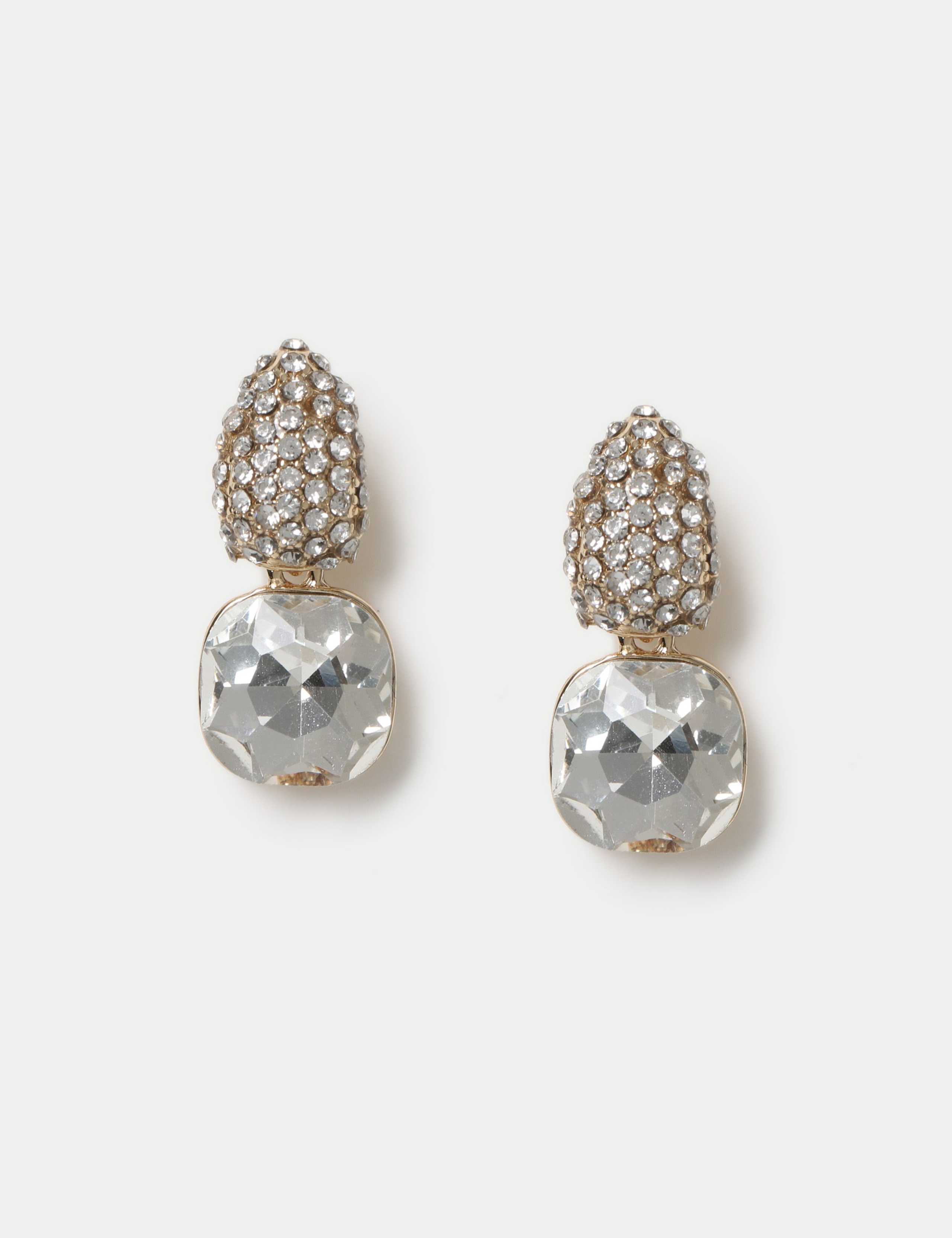 Embellished Crystal Mini Drop Earrings 1 of 2