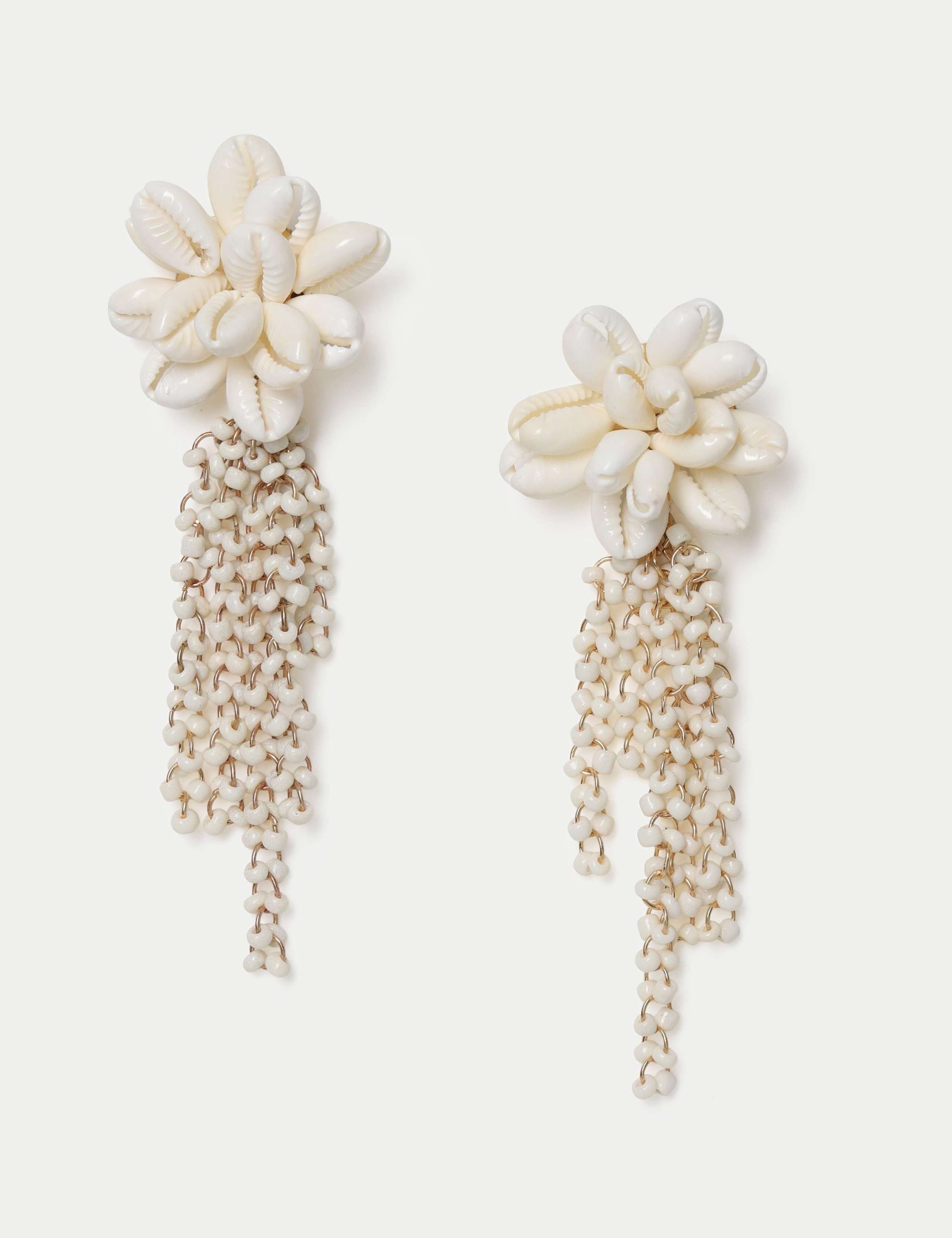 Real Shell Drop Earrings 1 of 2