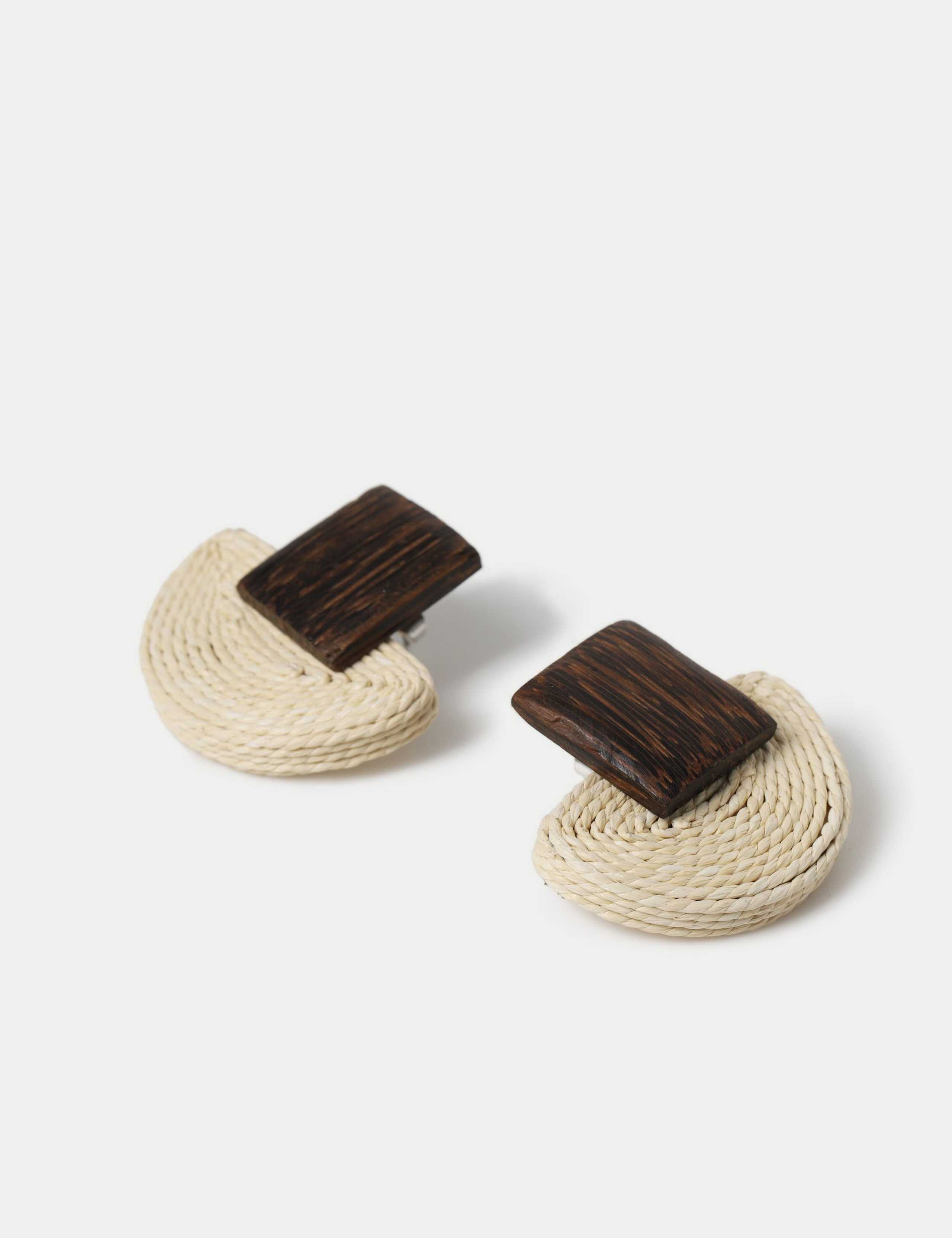 Raffia Stud Earrings 2 of 2