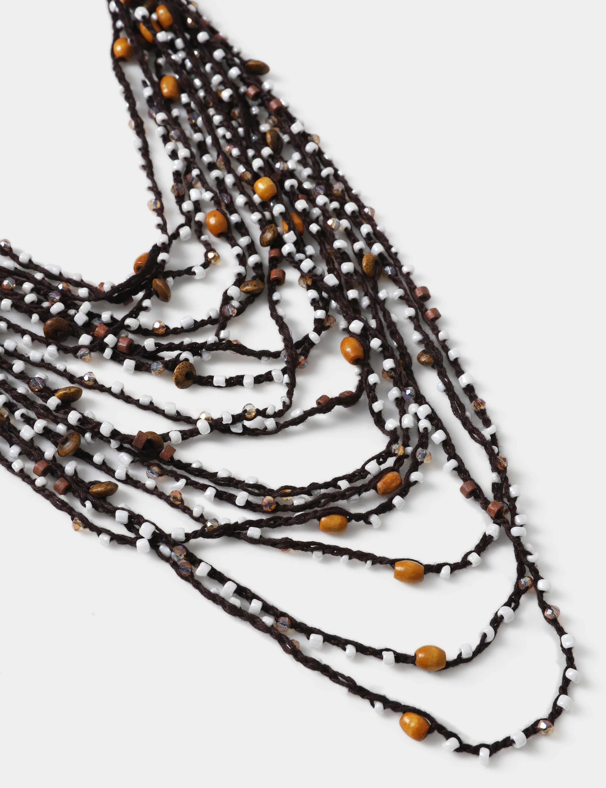 BC Beaded Multirow Chipping Necklace 2 of 2