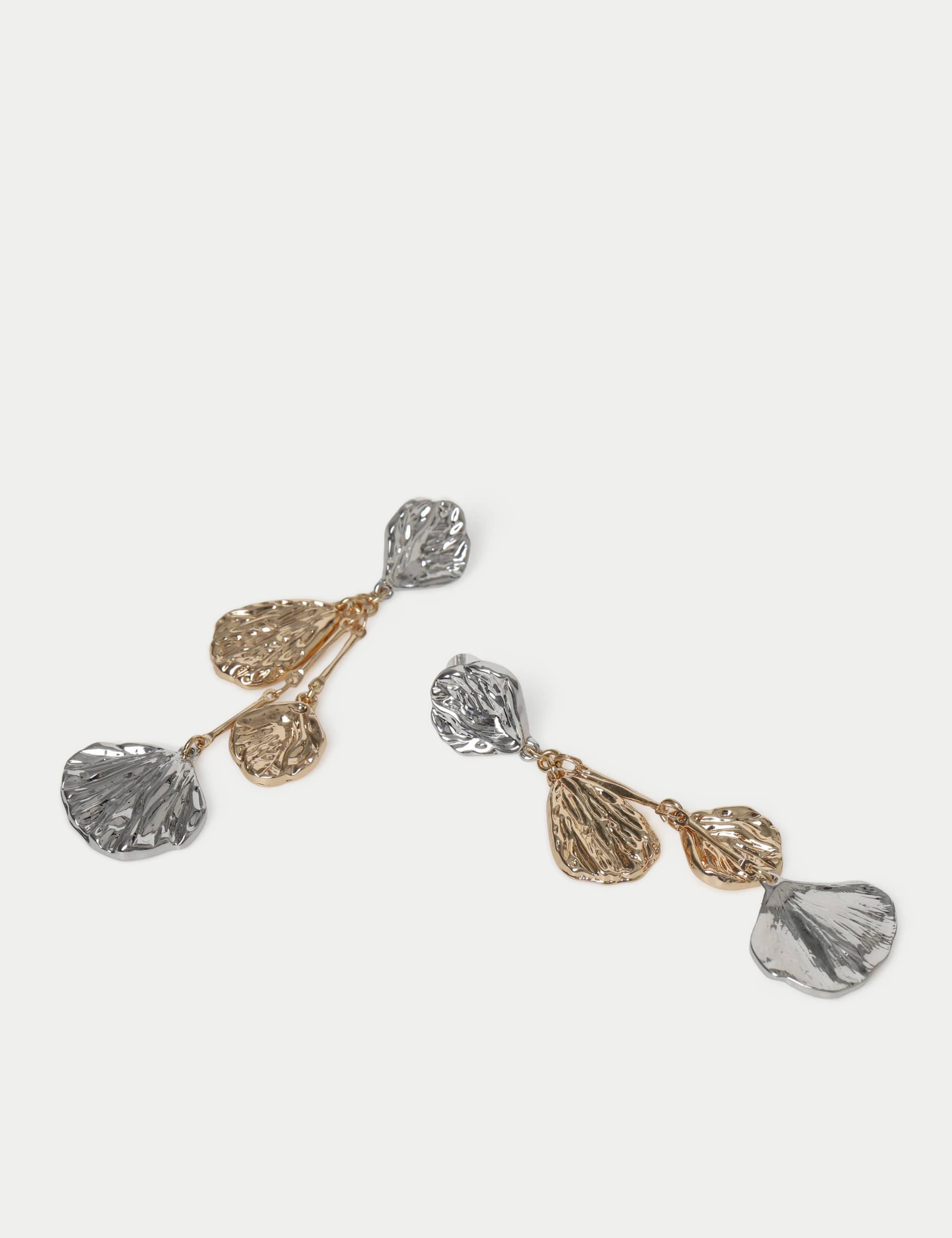 Per Una Mixed Metal Leaf Earring 2 of 2