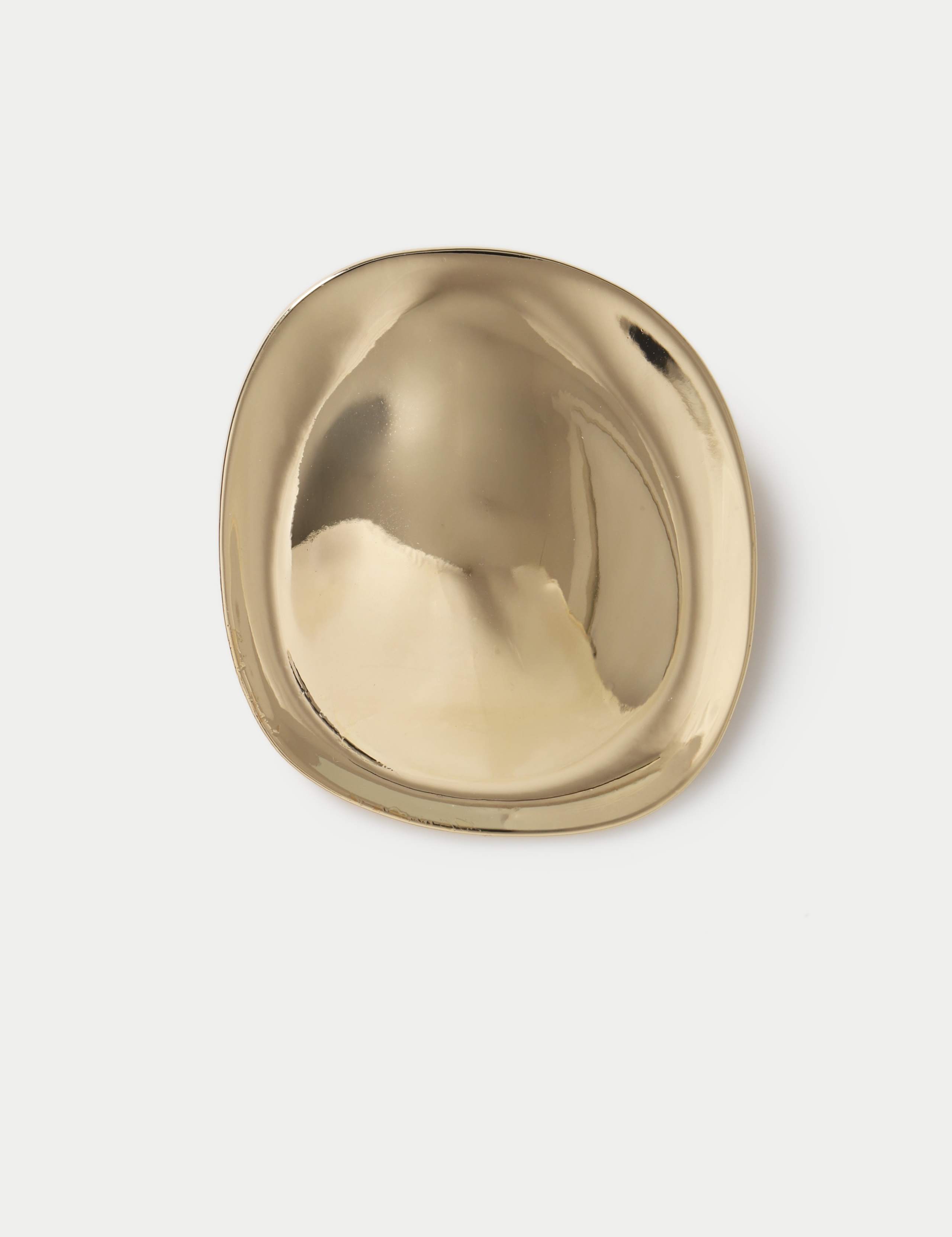 Gold Tone Clean Circular Brooch 2 of 3