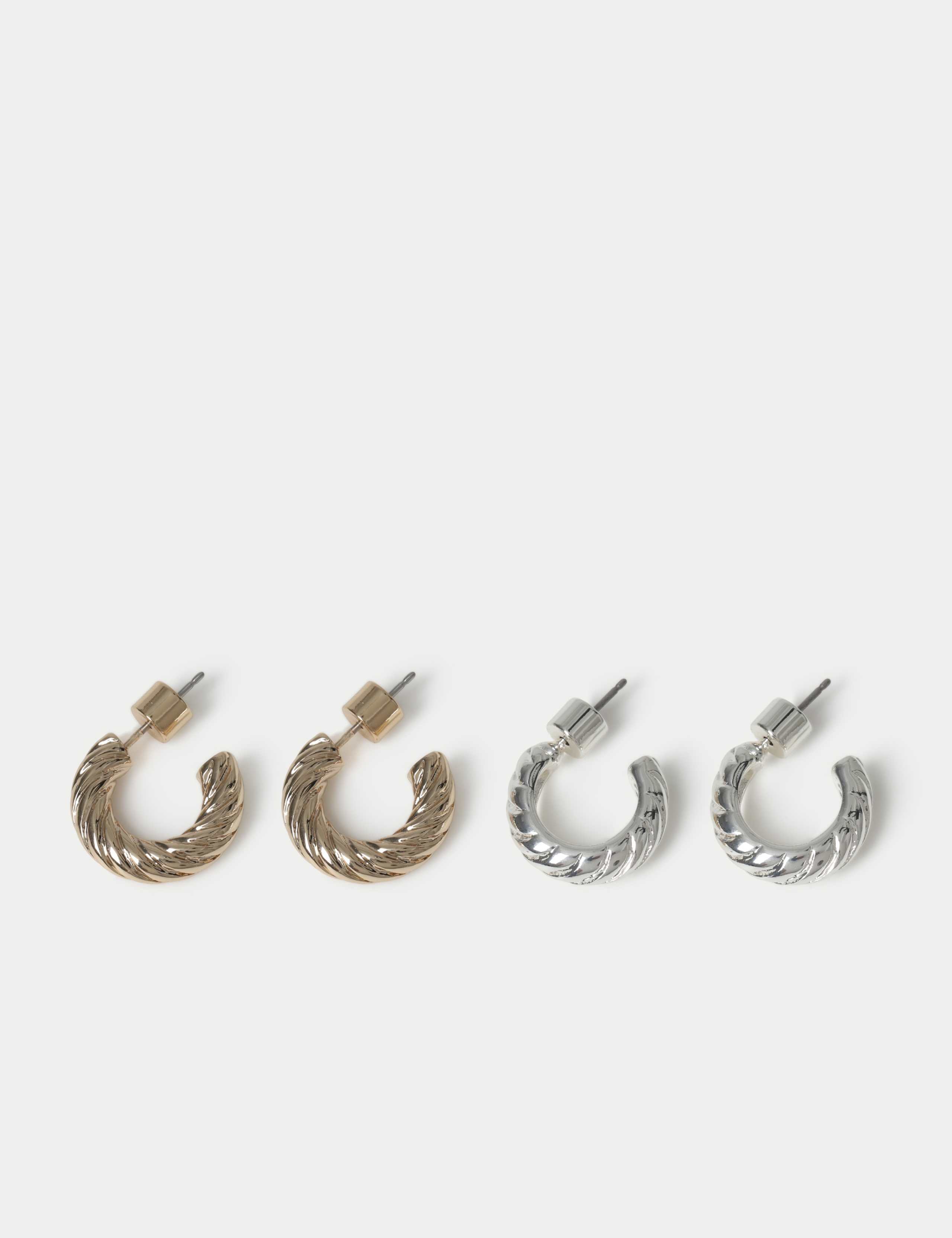 2 Pack Swirl C Hoop Earrings 2 of 2