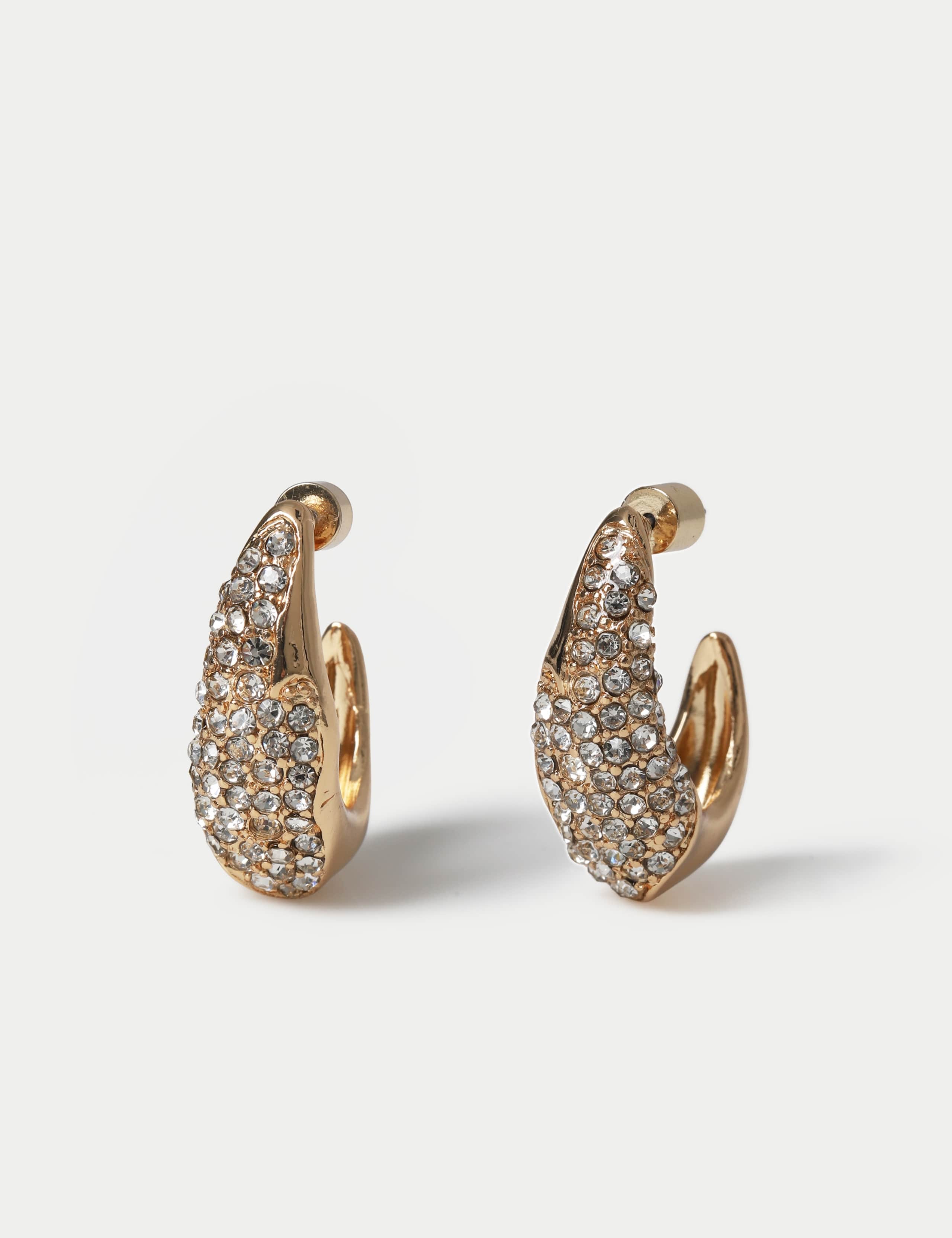 Molten Edge Hoop Earrings 1 of 2