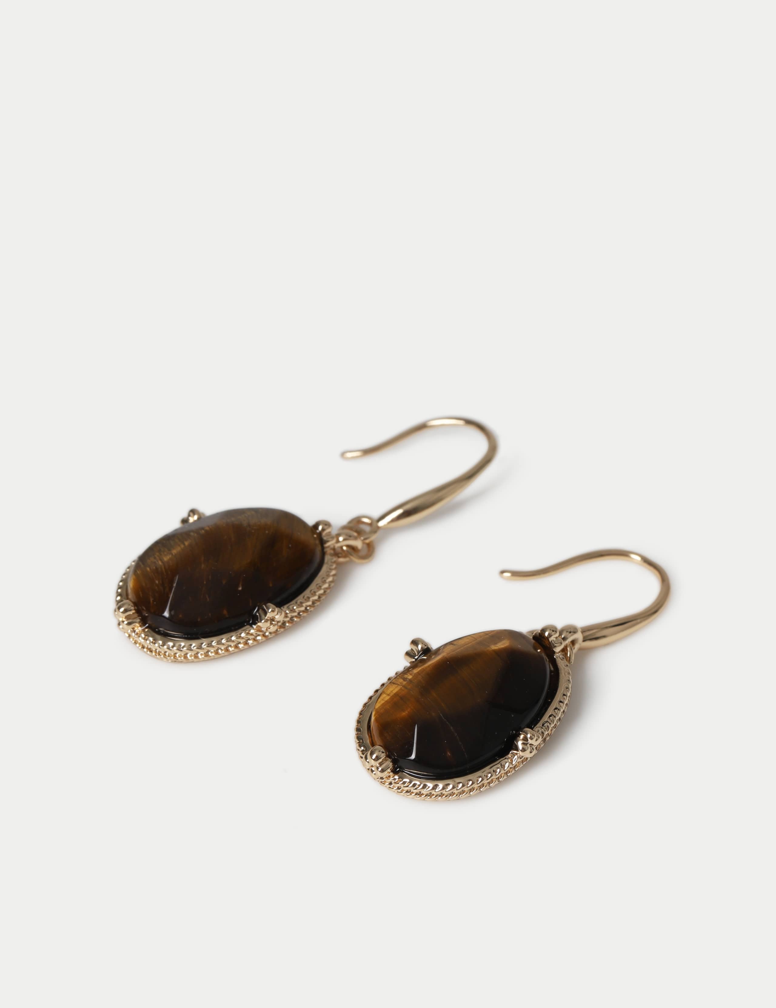 Natural Stone Faceted Drop Earrings 2 of 2
