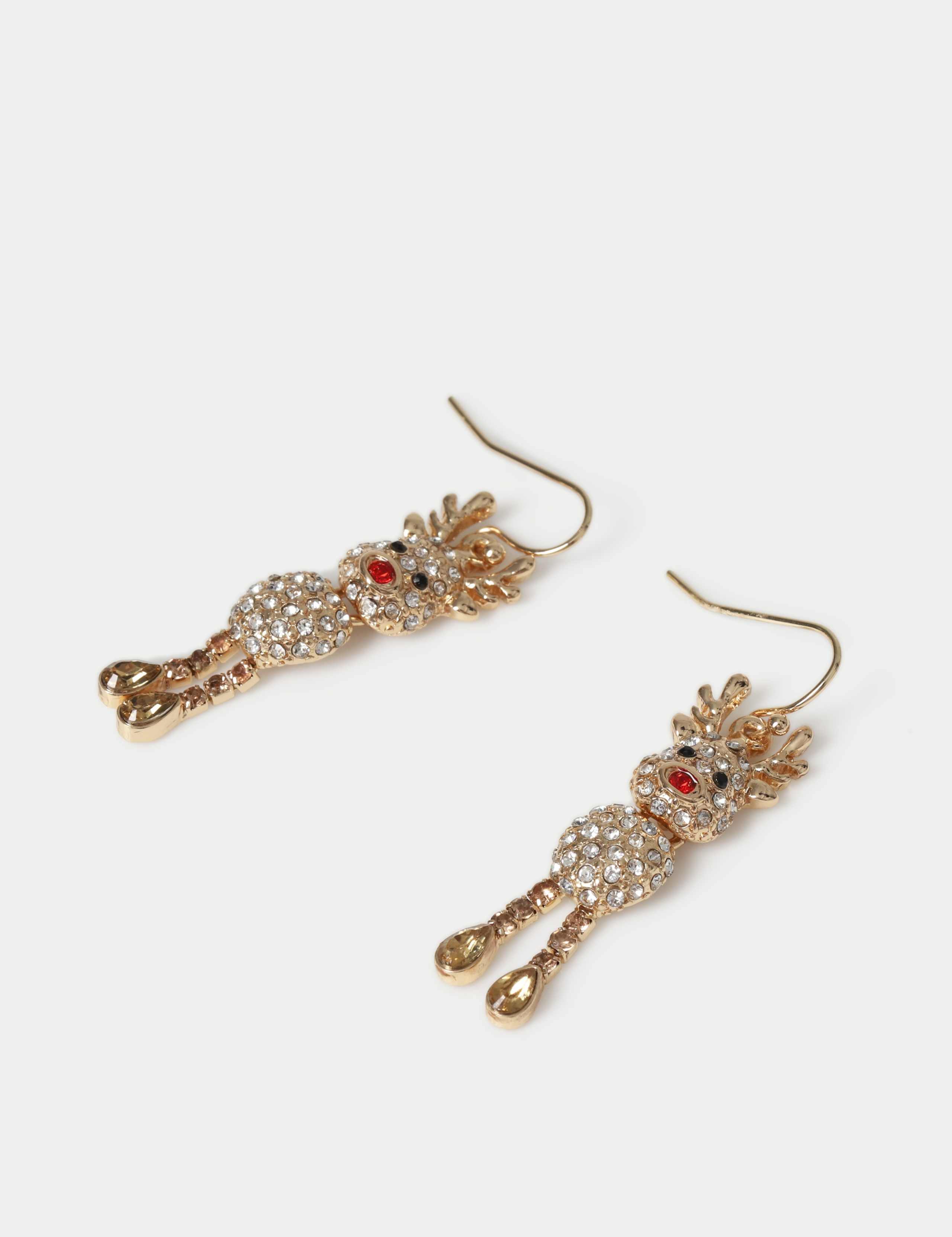 Christmas Reindeer Drop Earrings 2 of 2