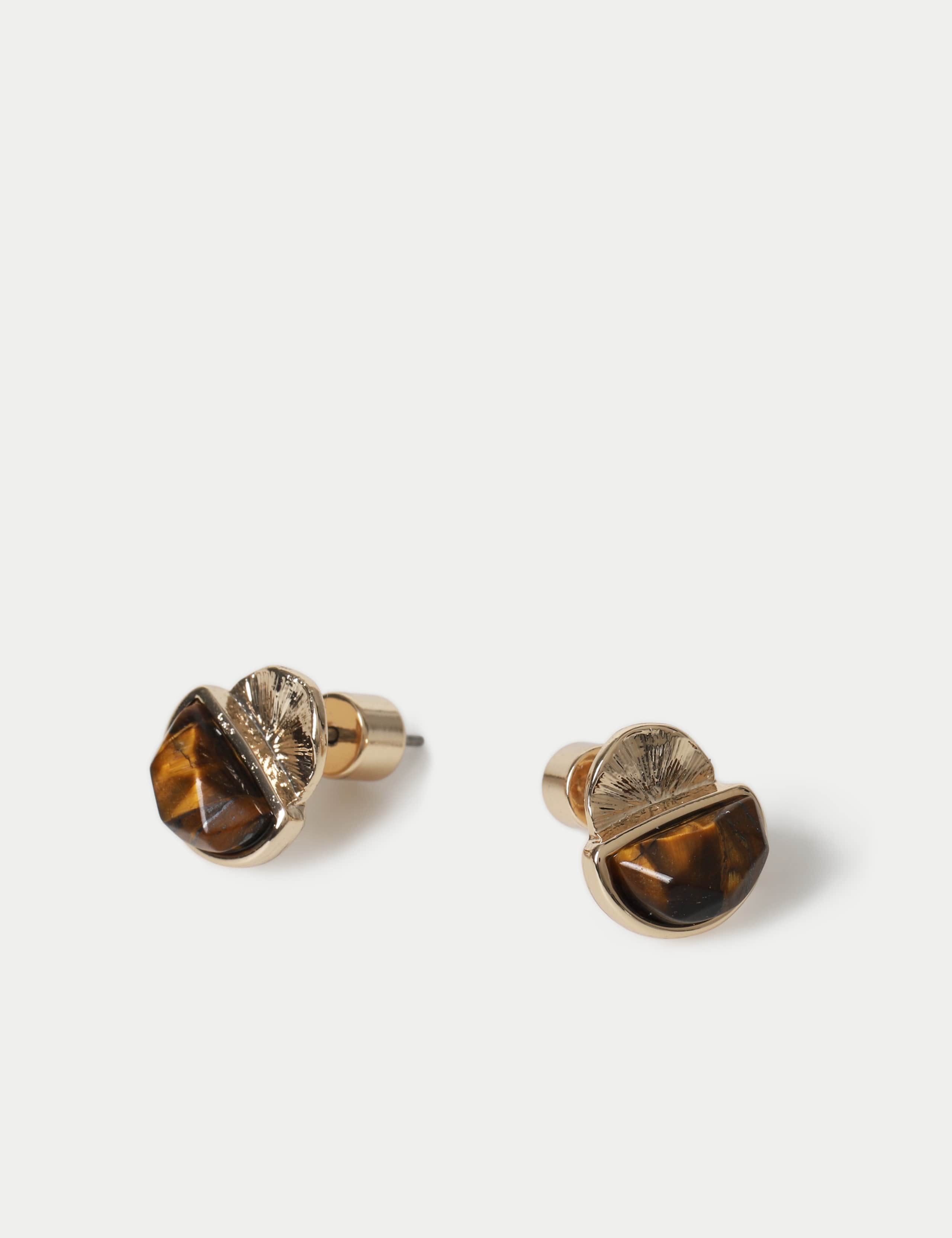 Faceted Natural Stone Earrings 2 of 2