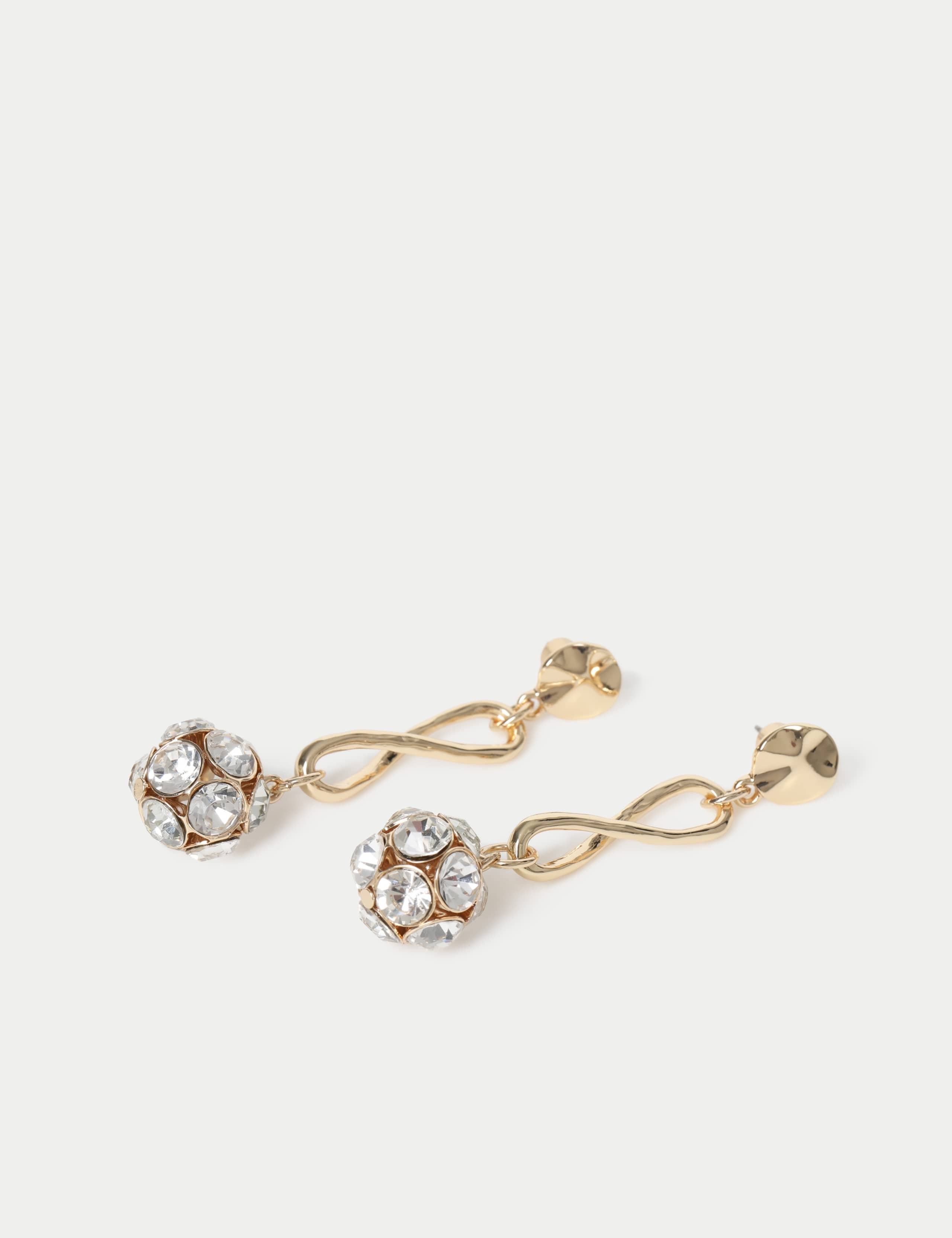 Twist Stick Ball Drop Earrings 2 of 2