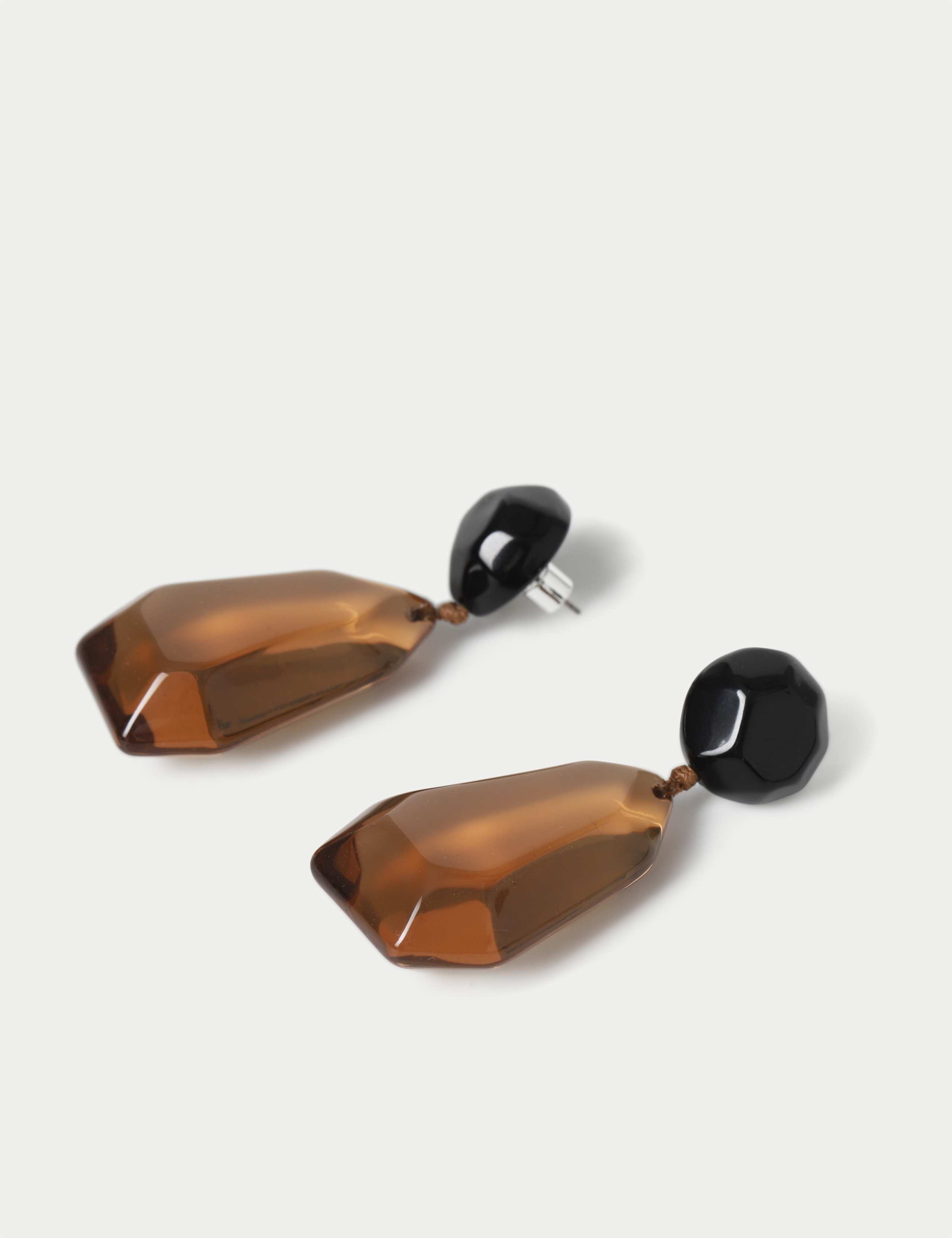 Resin Sculpted Drop Earrings 2 of 2