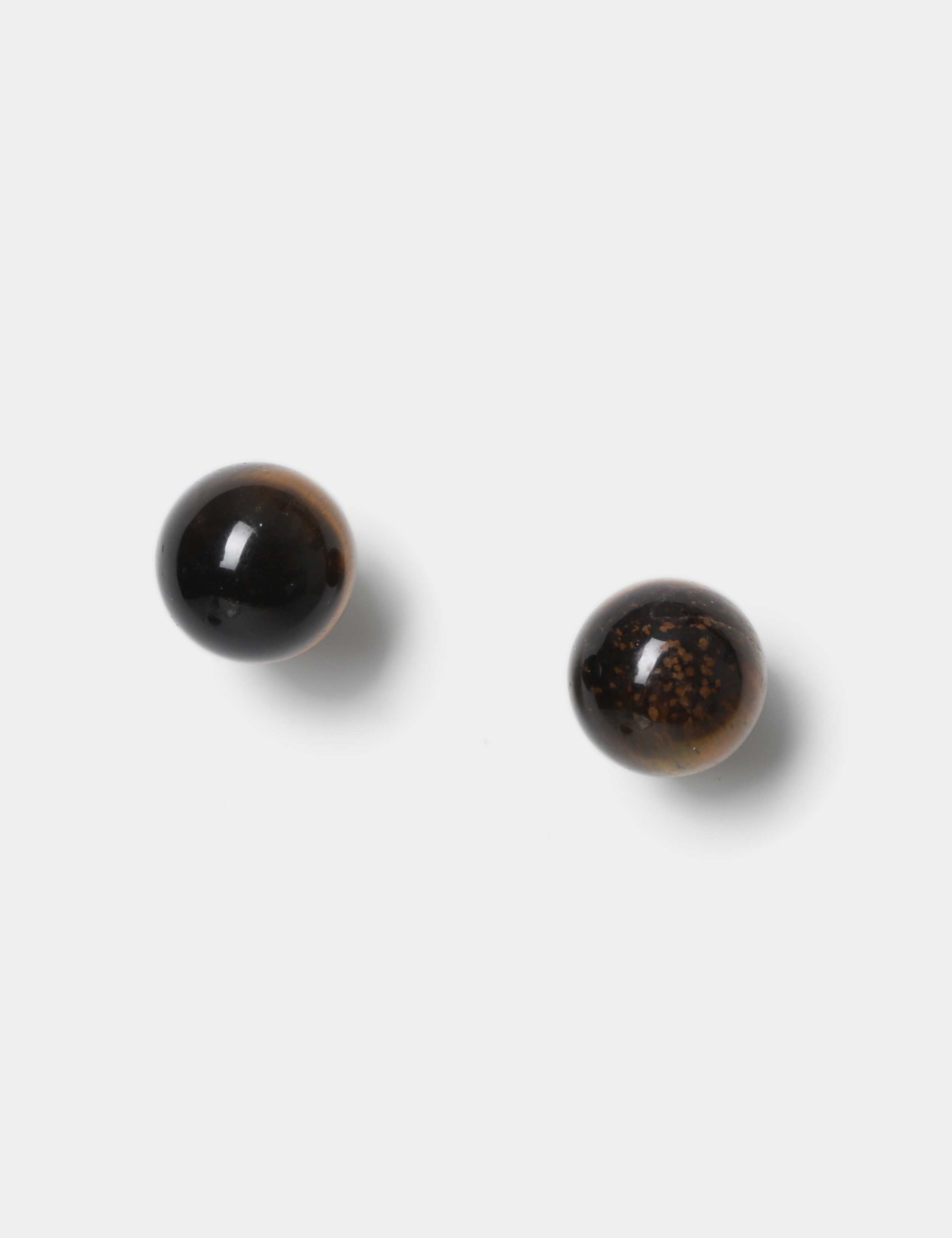 Natural Stone Round Stud Earrings 3 of 3