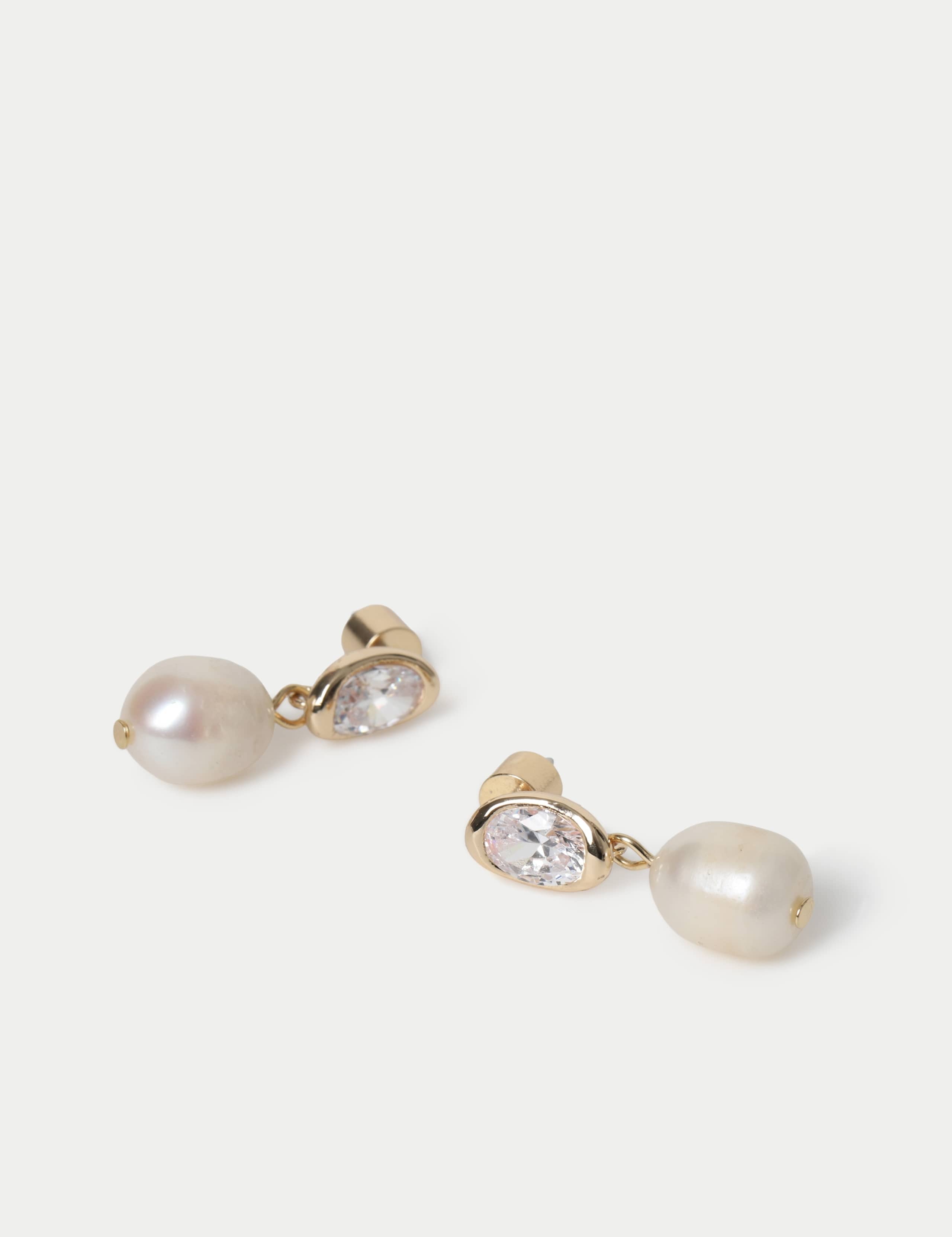 Freshwater Pearl Cubic Zirconia Earrings 2 of 2