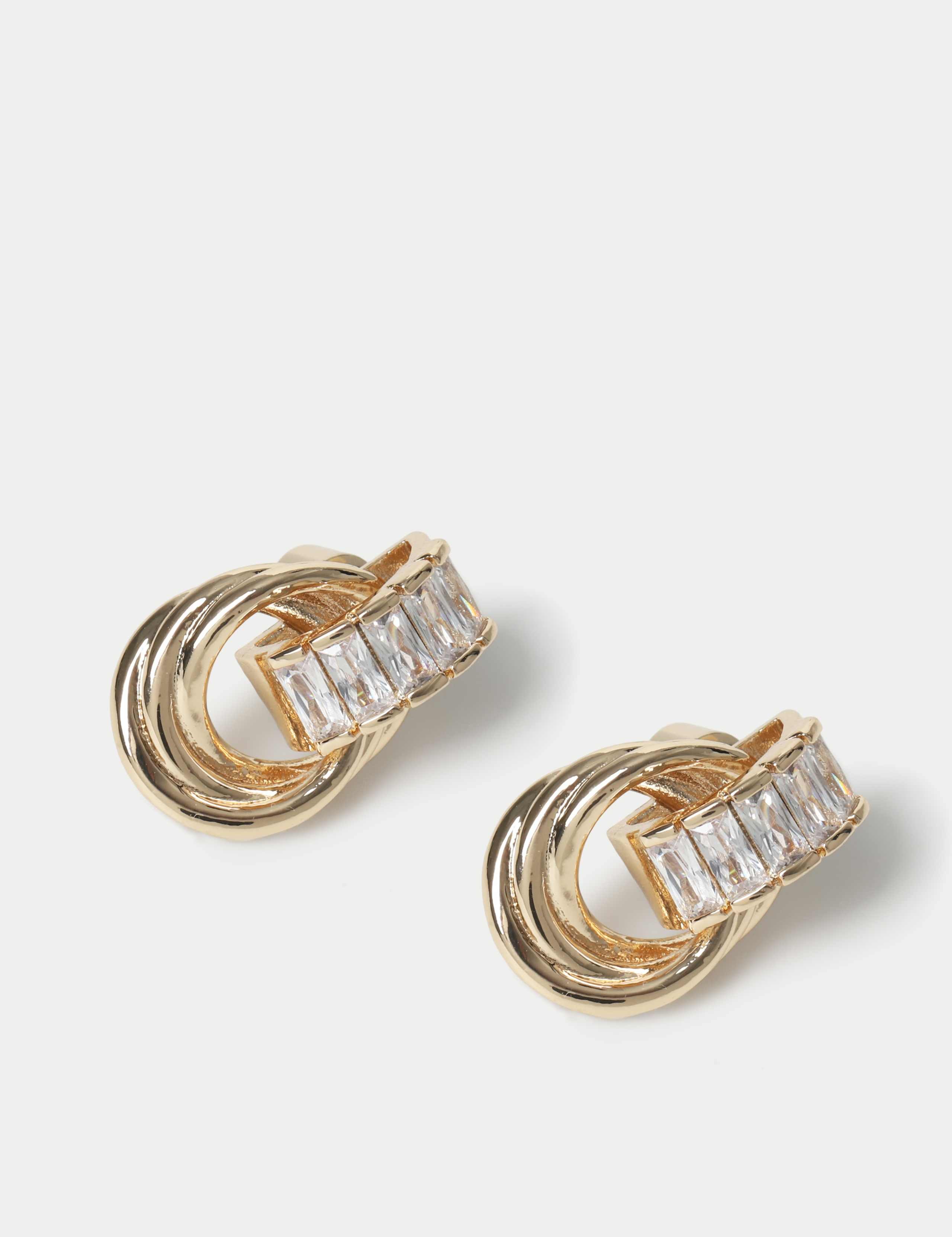 Cubic Zirconia Door Knocker Earrings 2 of 2