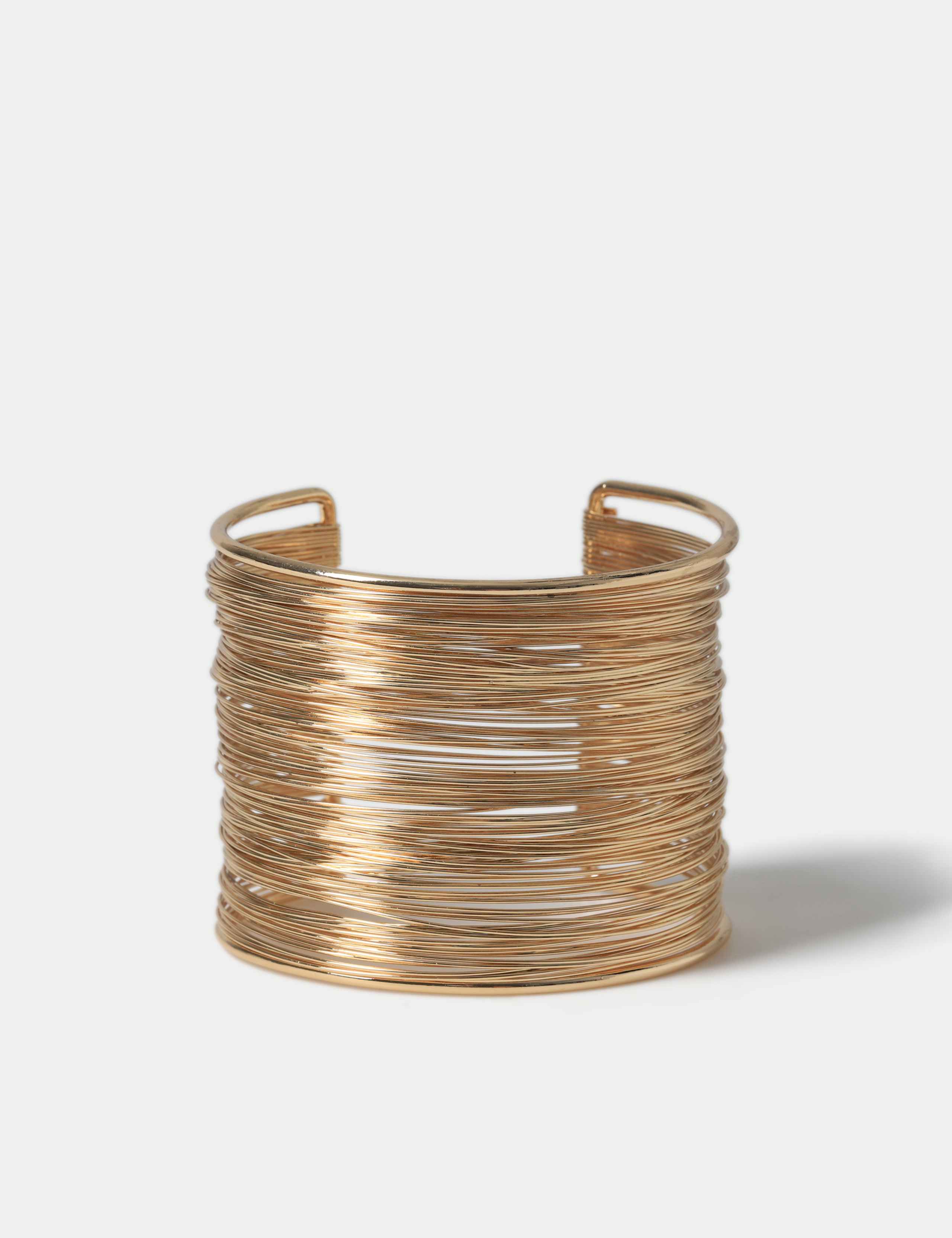 Gold Tone Wire Cuff 2 of 2