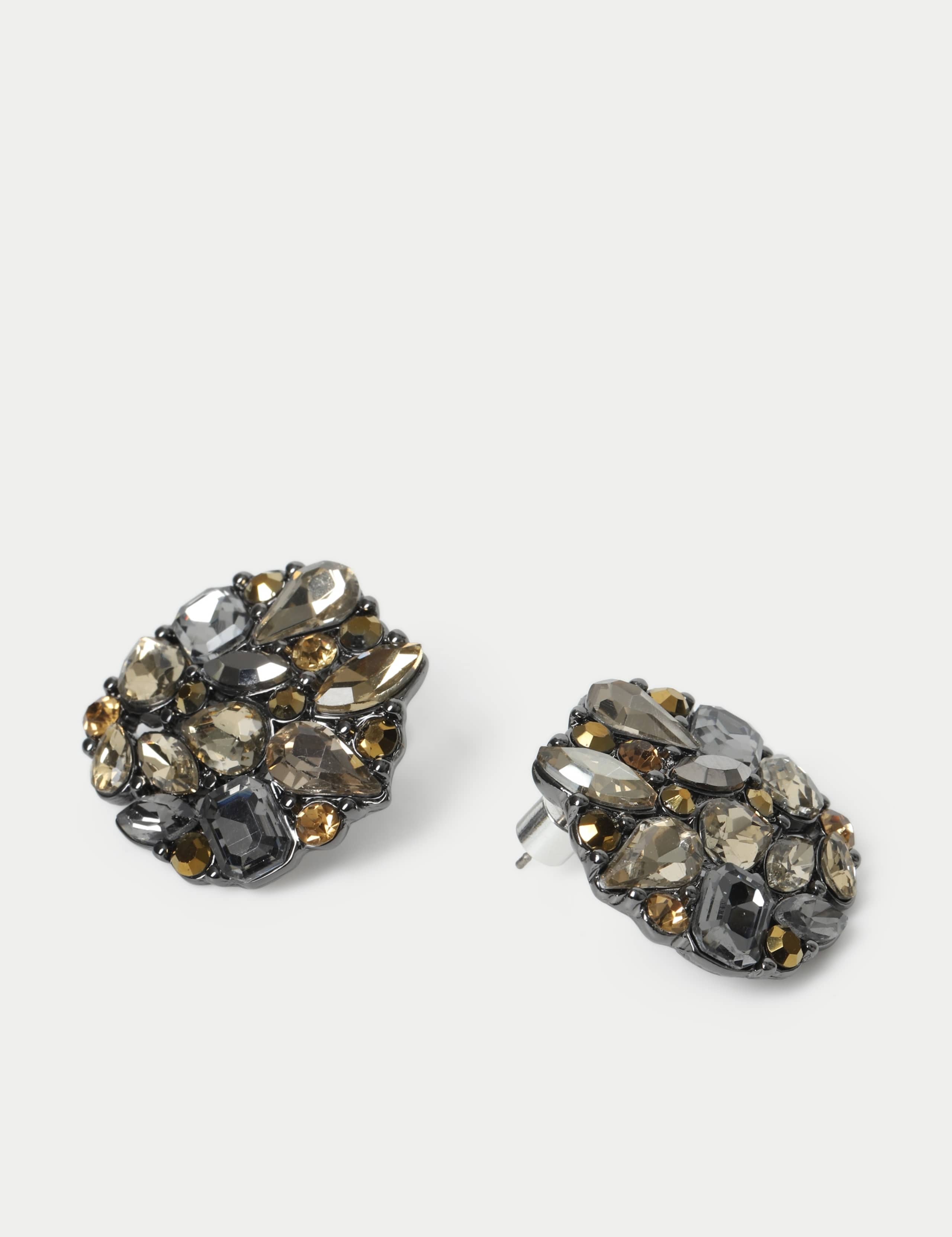 Rhinestone Statement Stud Earrings 2 of 2