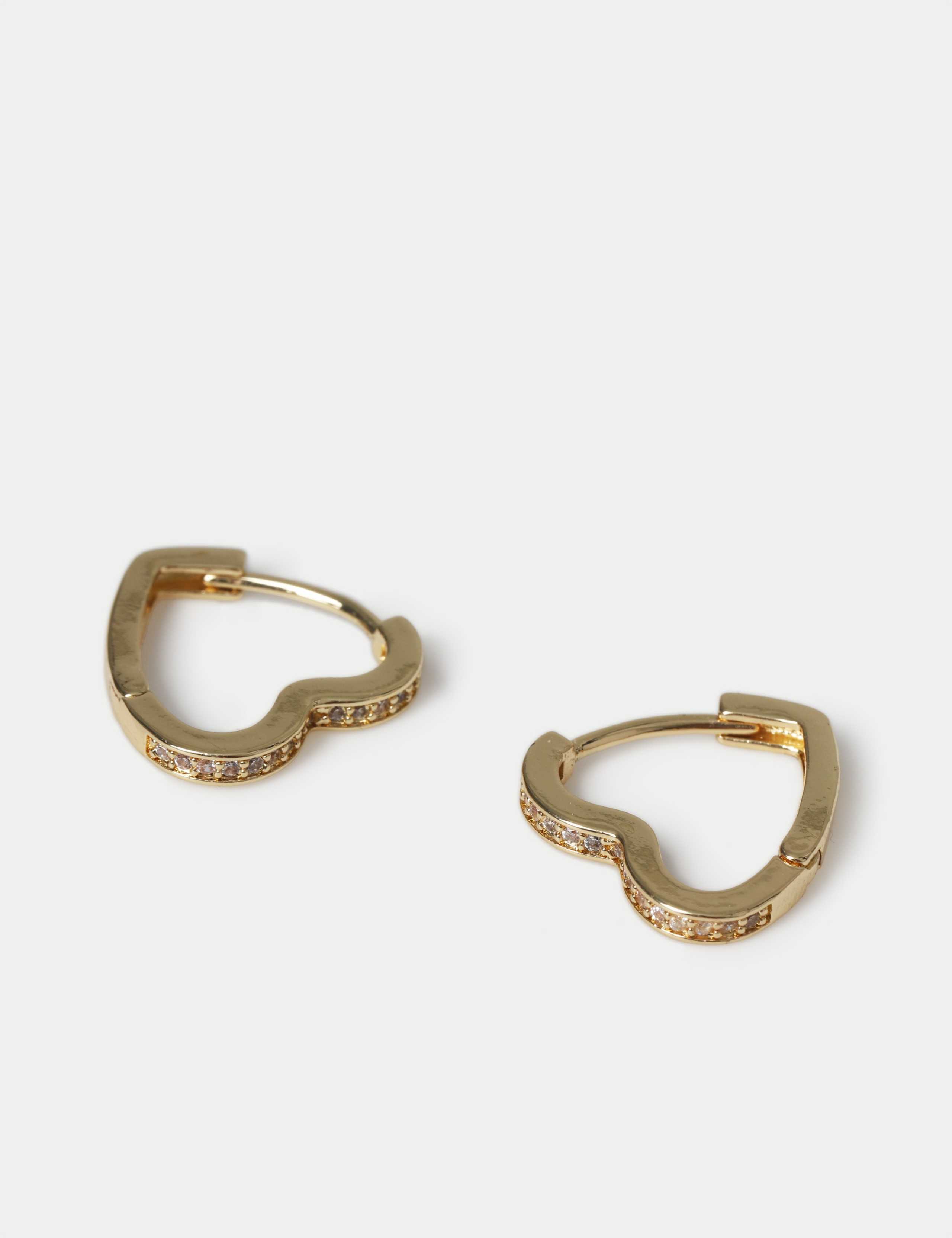 14ct Gold Plated Heart Clicker Earring 2 of 2