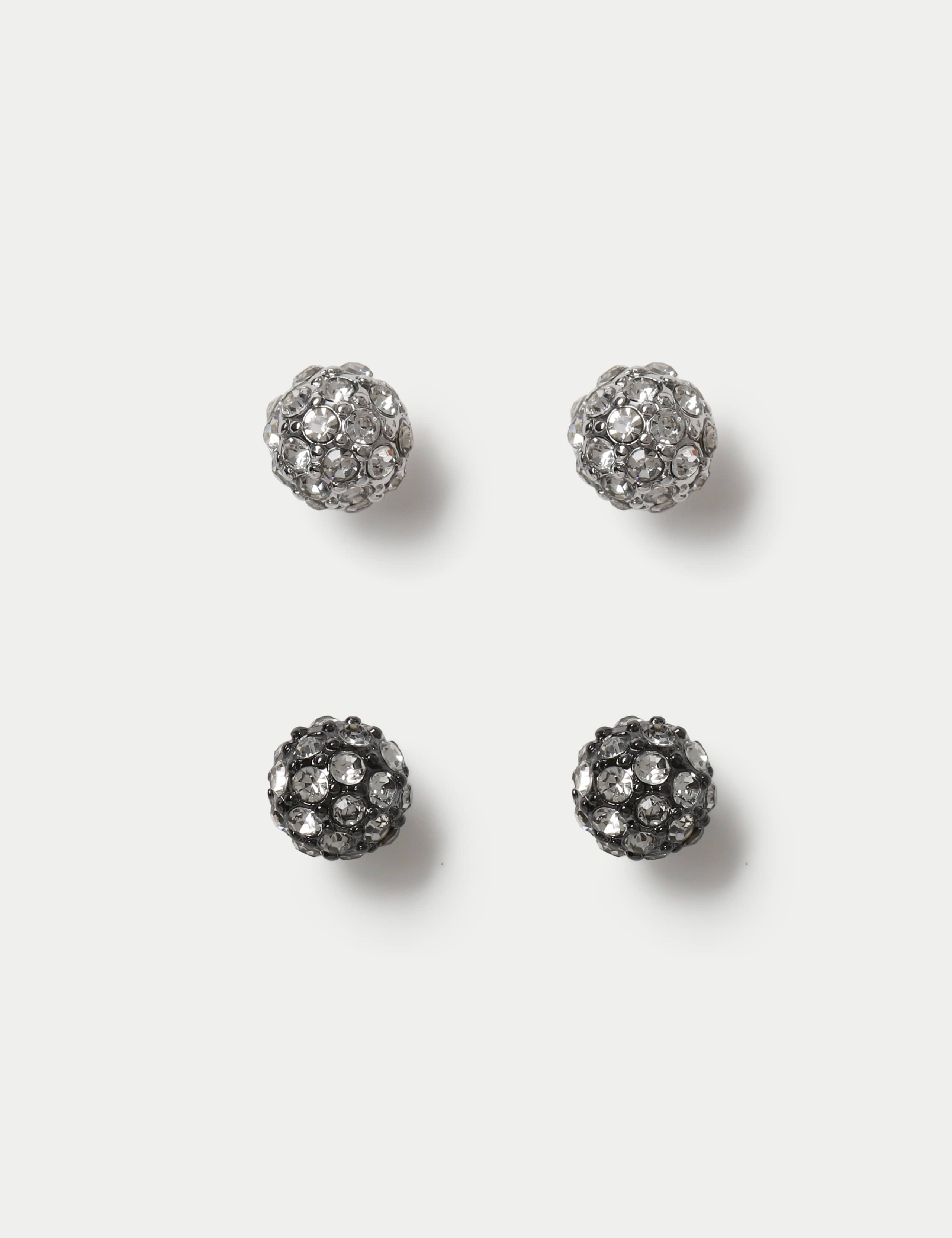 Christmas 2 Pack Cyrstal Stud Earrings 1 of 2