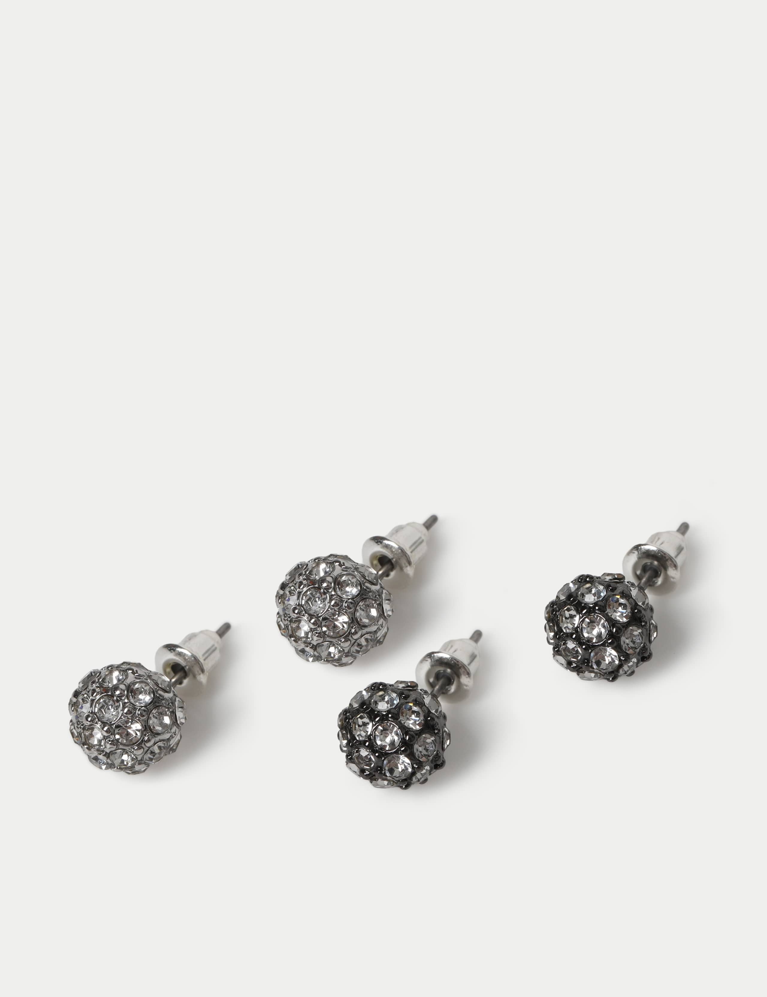 Christmas 2 Pack Cyrstal Stud Earrings 2 of 2
