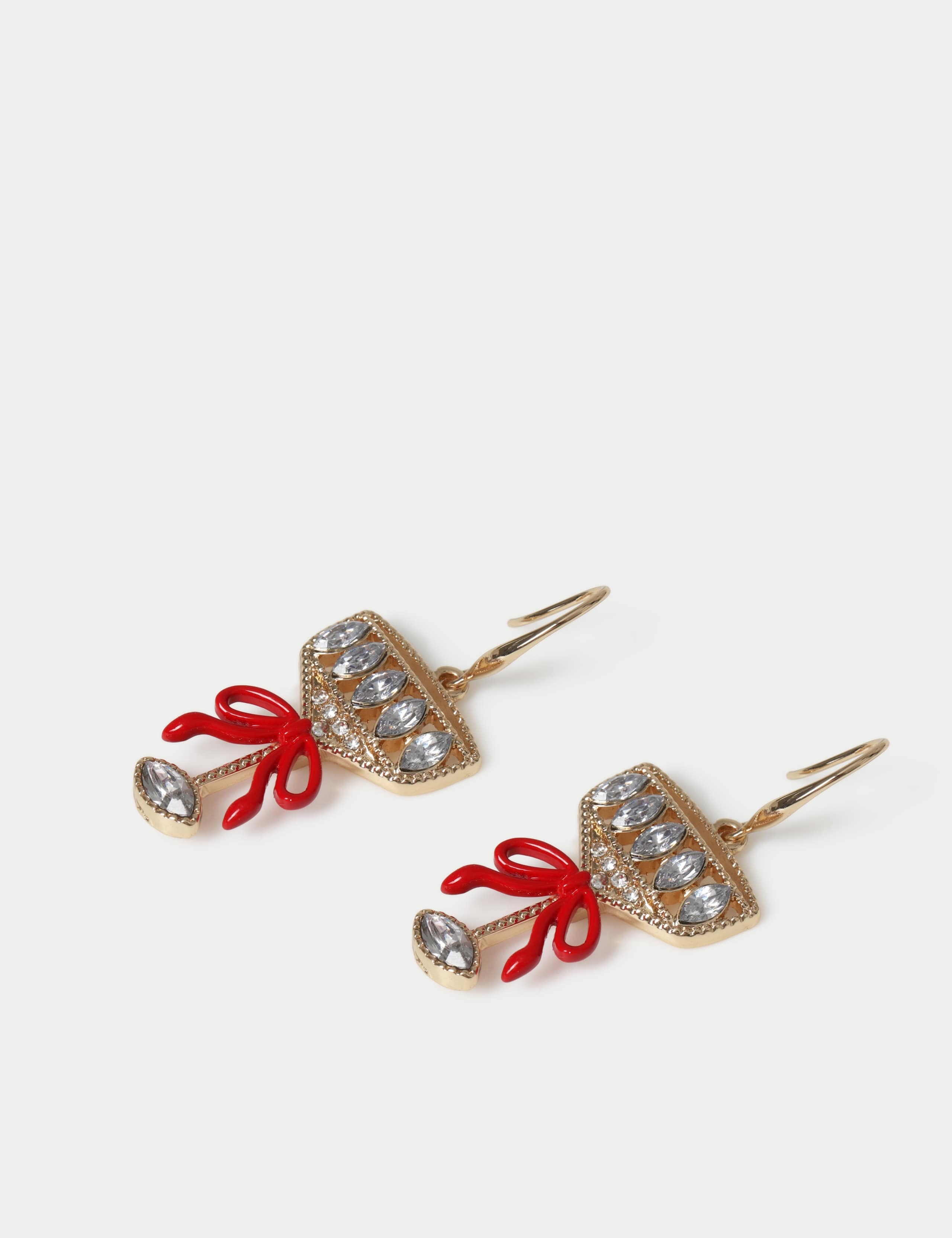 Christmas Bow Cocktail Earrings 2 of 2