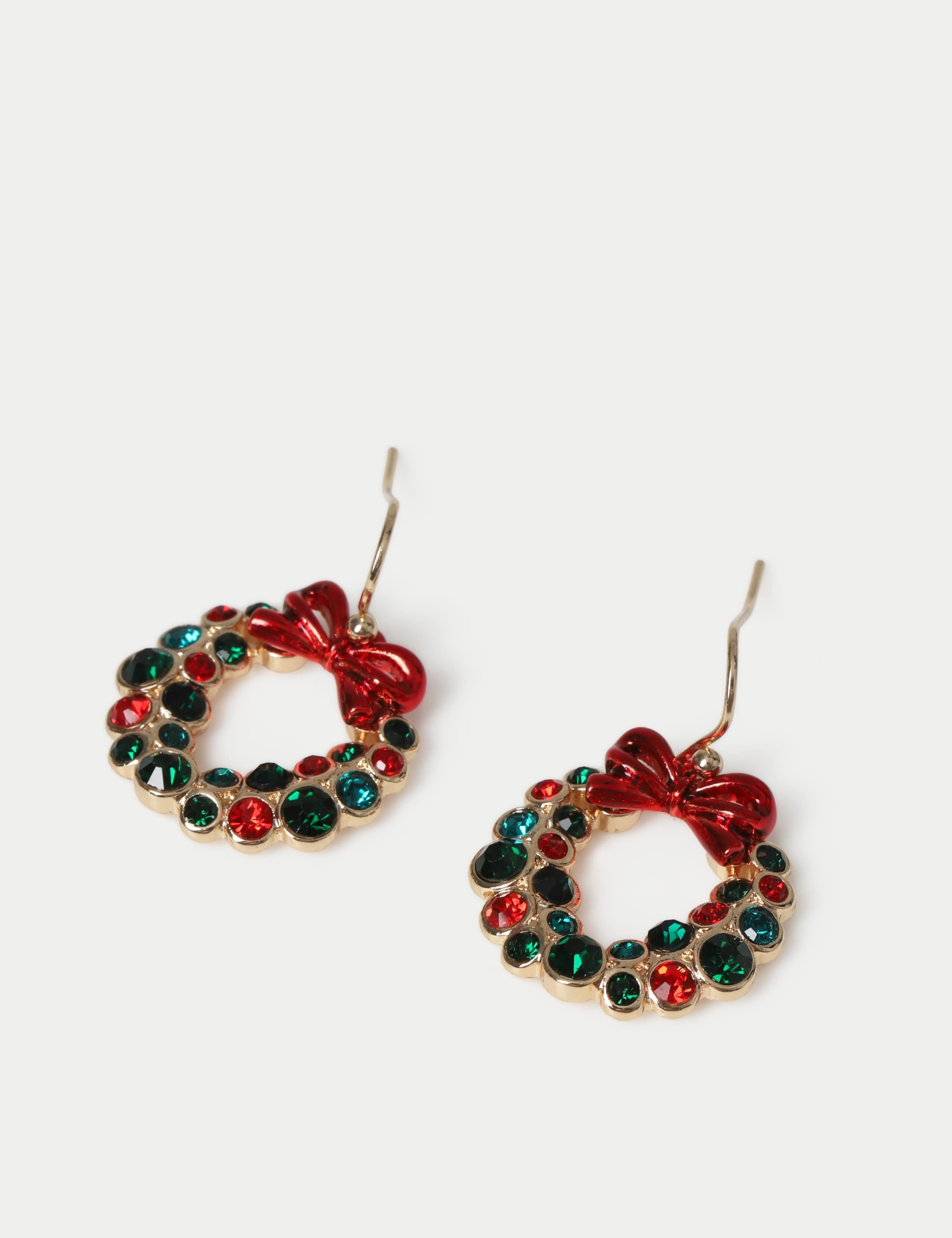 Christmas Wreath Drop Earrings 2 of 2