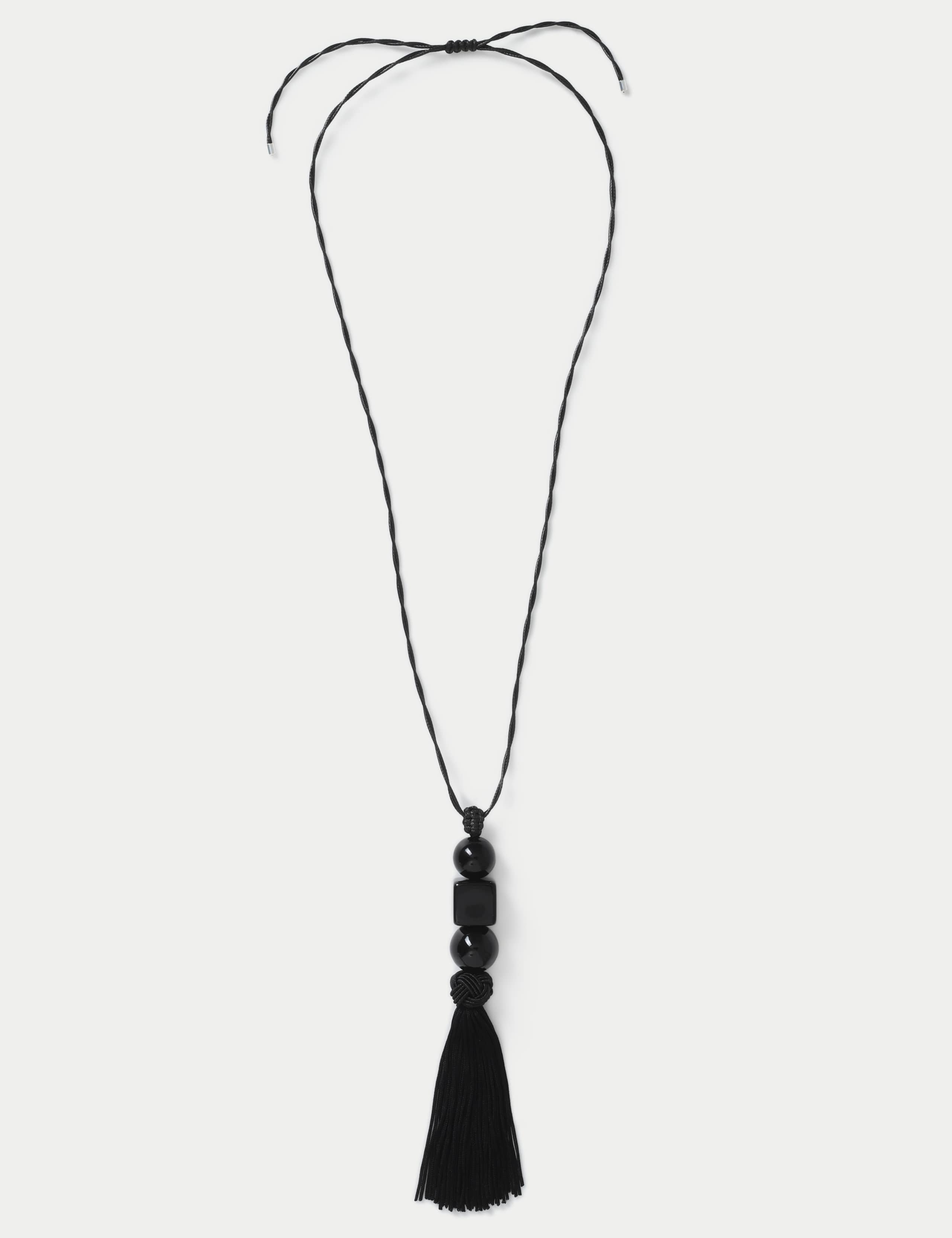 Long Pebble Bead Necklace 1 of 2