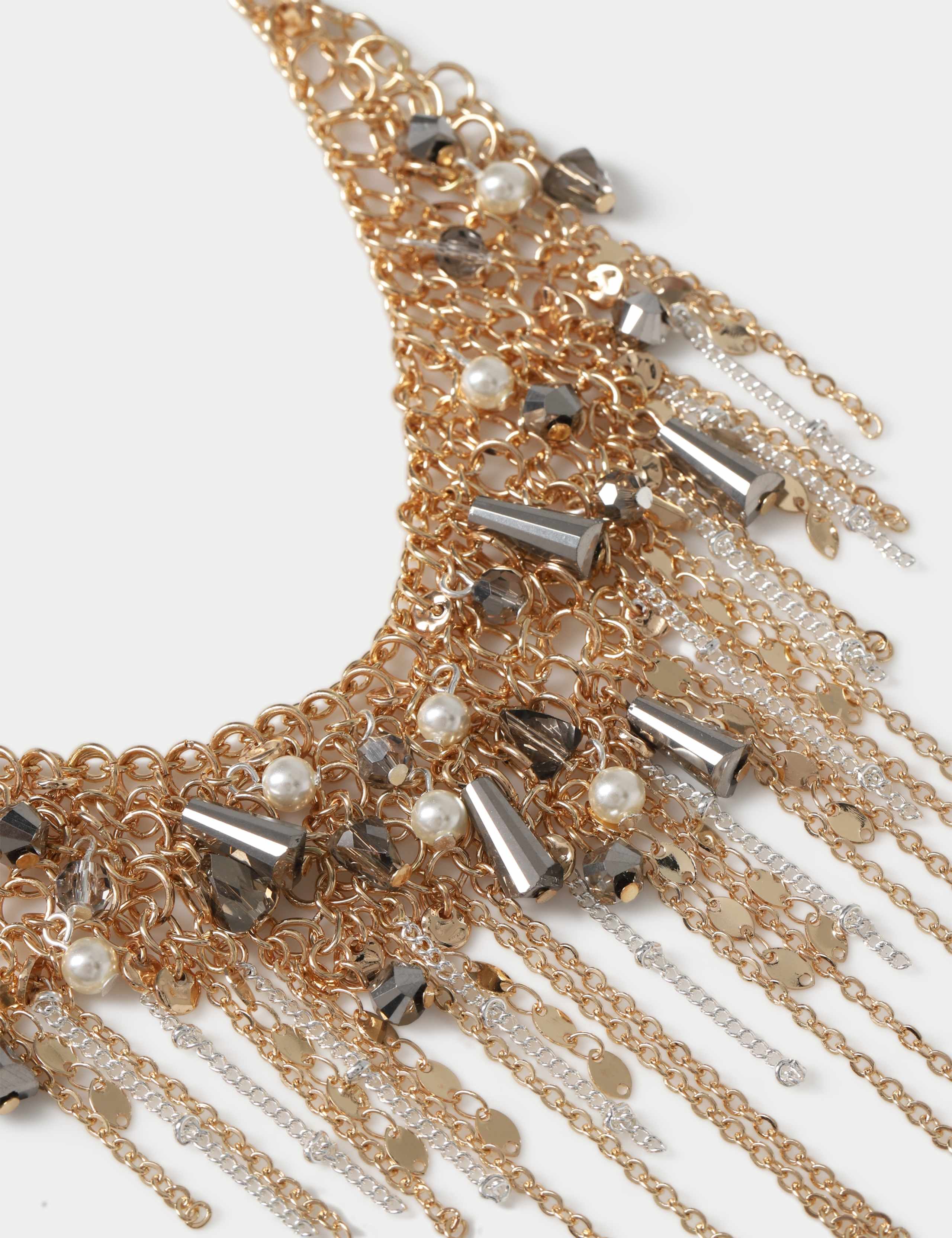 Cascade Mini Bead Droplet Necklace 2 of 2