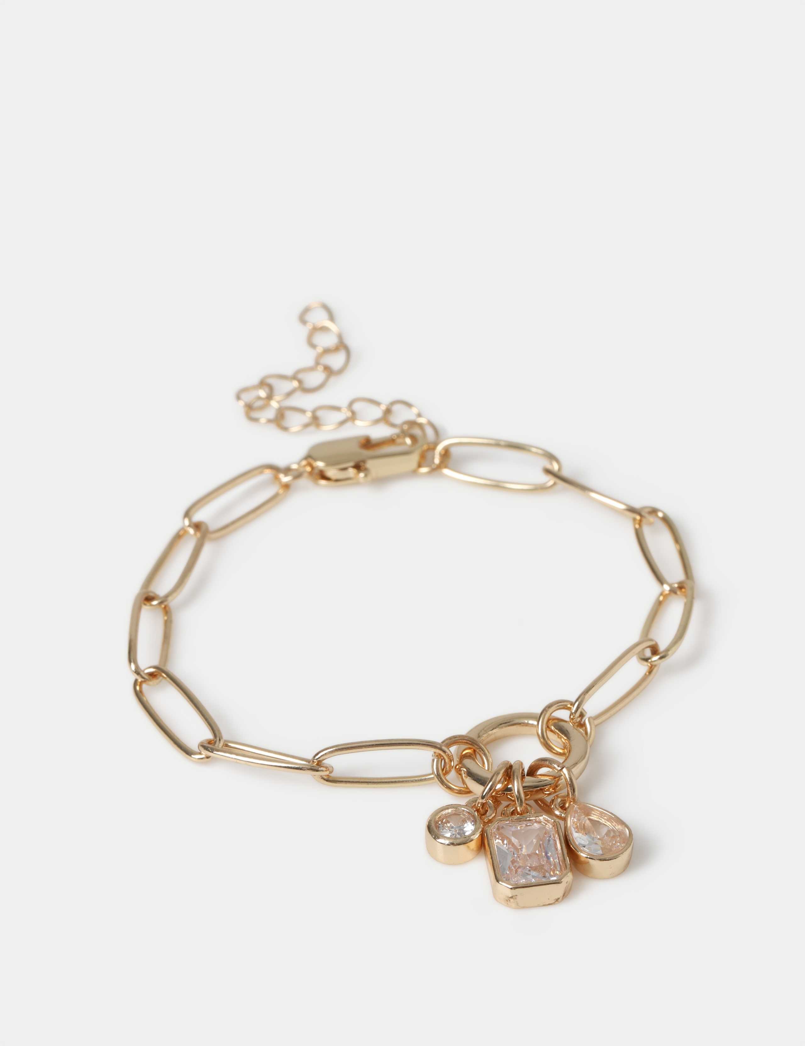 Cubic Zirconia Cluster Charm Wristwear 2 of 2