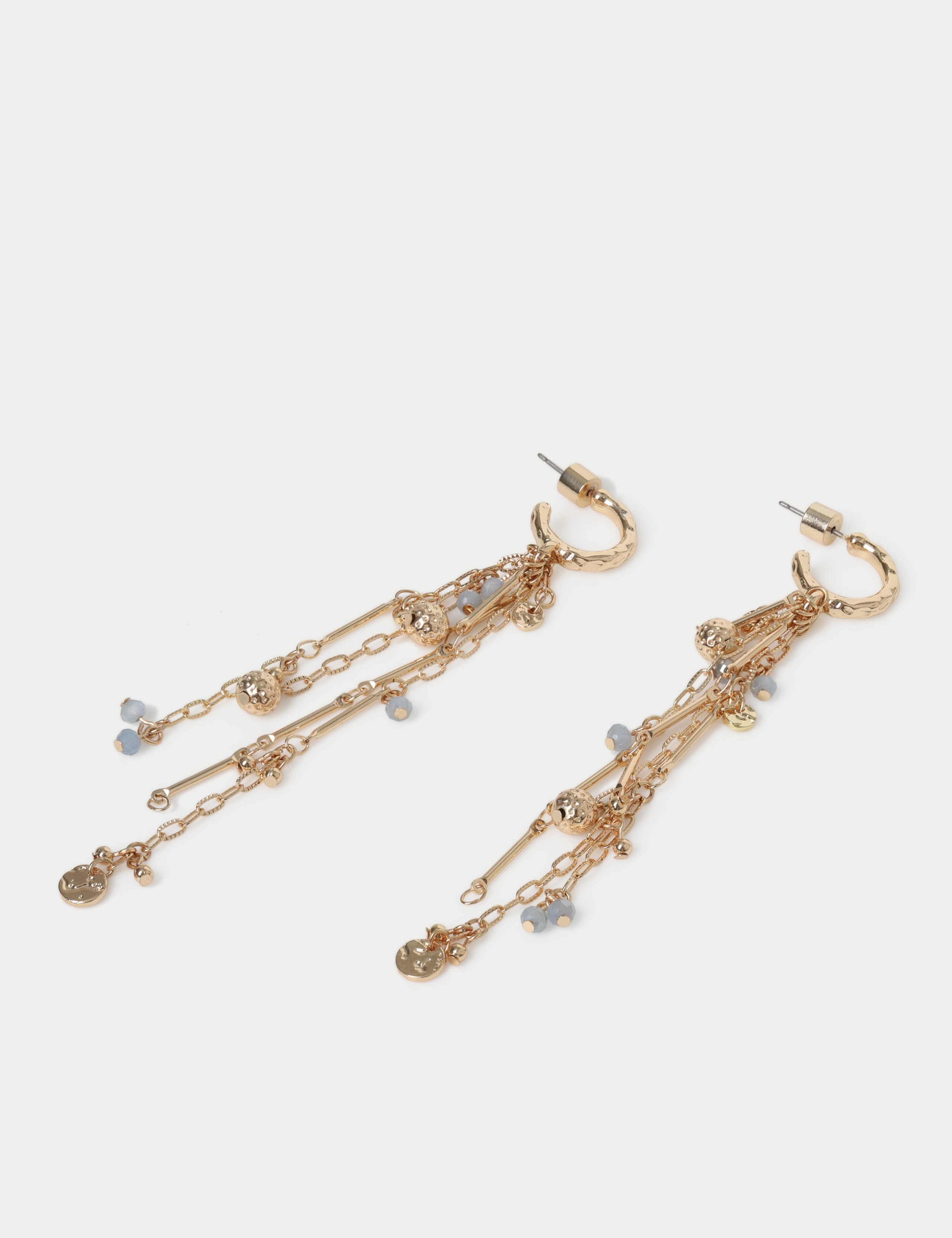 Tassel Charm Drop Hoop 2 of 2